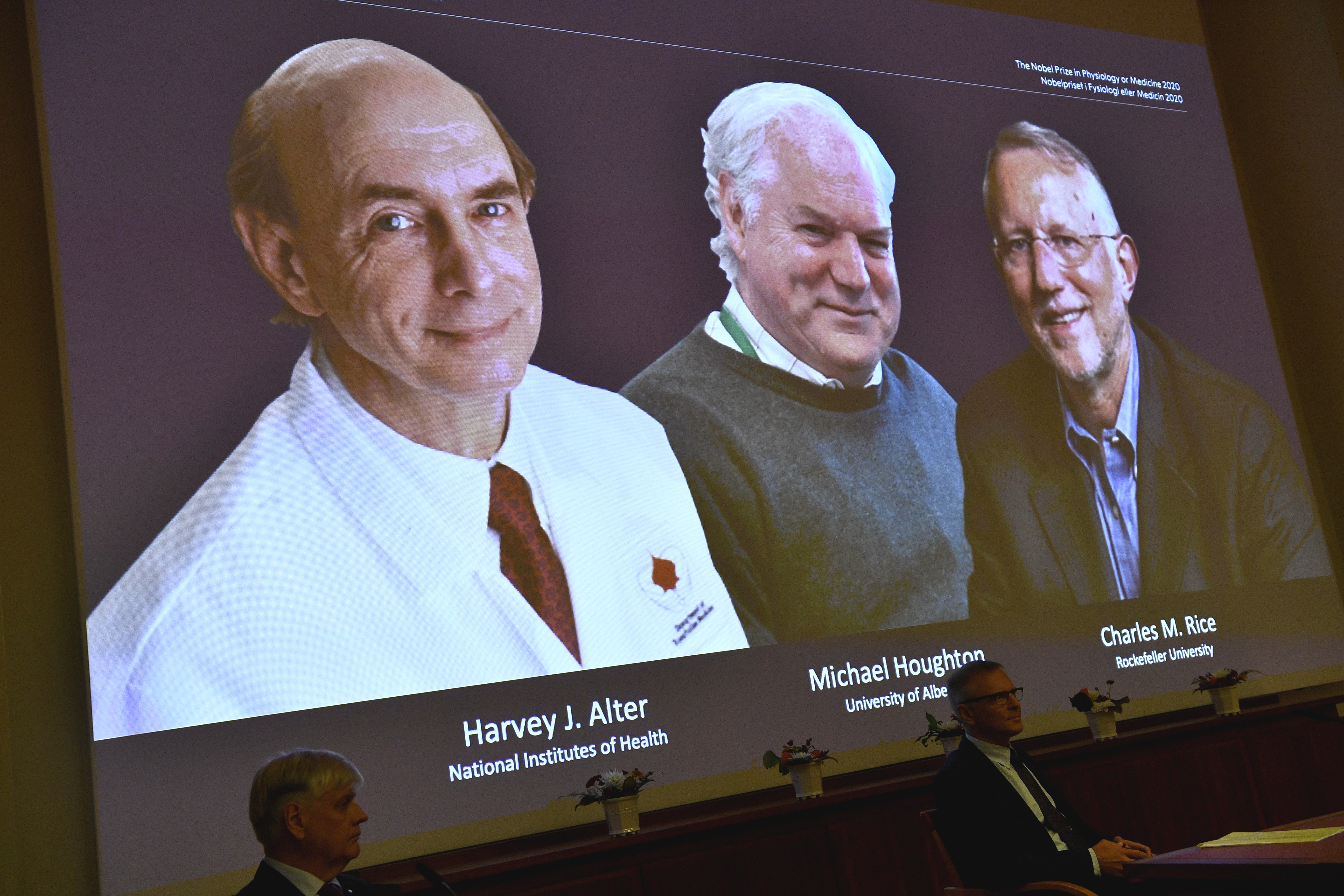 Nobelovci, 2020 Nobel Prize in Physiology or Medicine announced