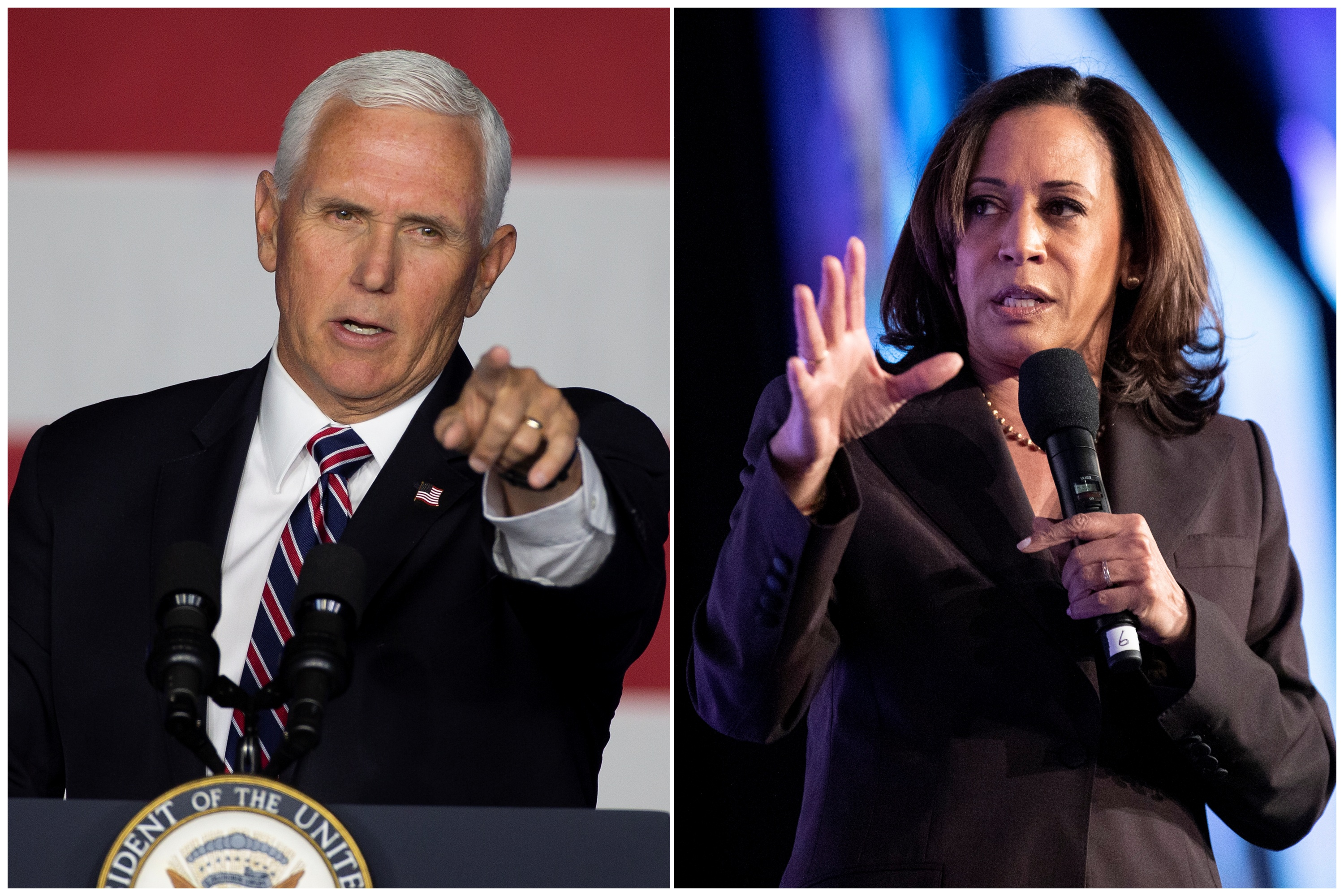 Majk Pens i Kamala Haris