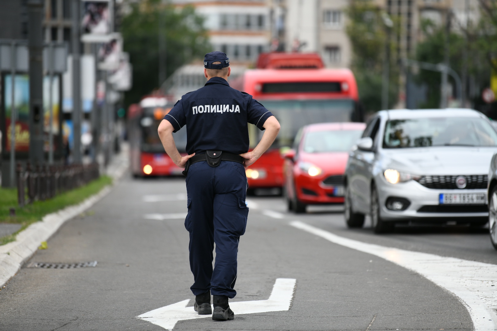 Beograd 05.06.2020. Skup ispred Skupstine Srbije penzioneri protest saobracajna guzva, saobracaj, policija Foto:Vesna Lalić/Nova.rs