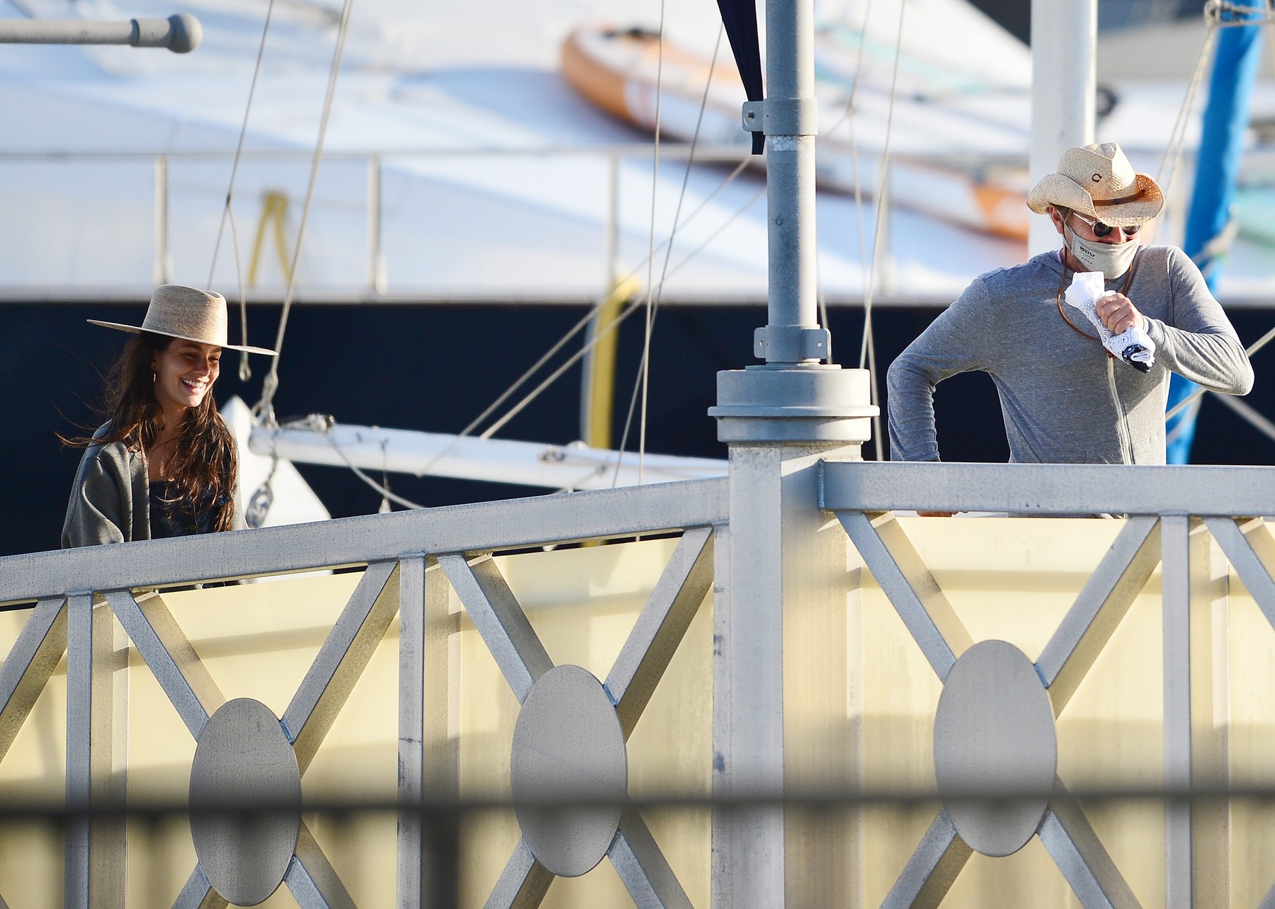 EXCLUSIVE: **PREMIUM RATES APPLY** Leonardo DiCaprio celebrates with his girlfriend Camila on a mega yacht for her Birthday