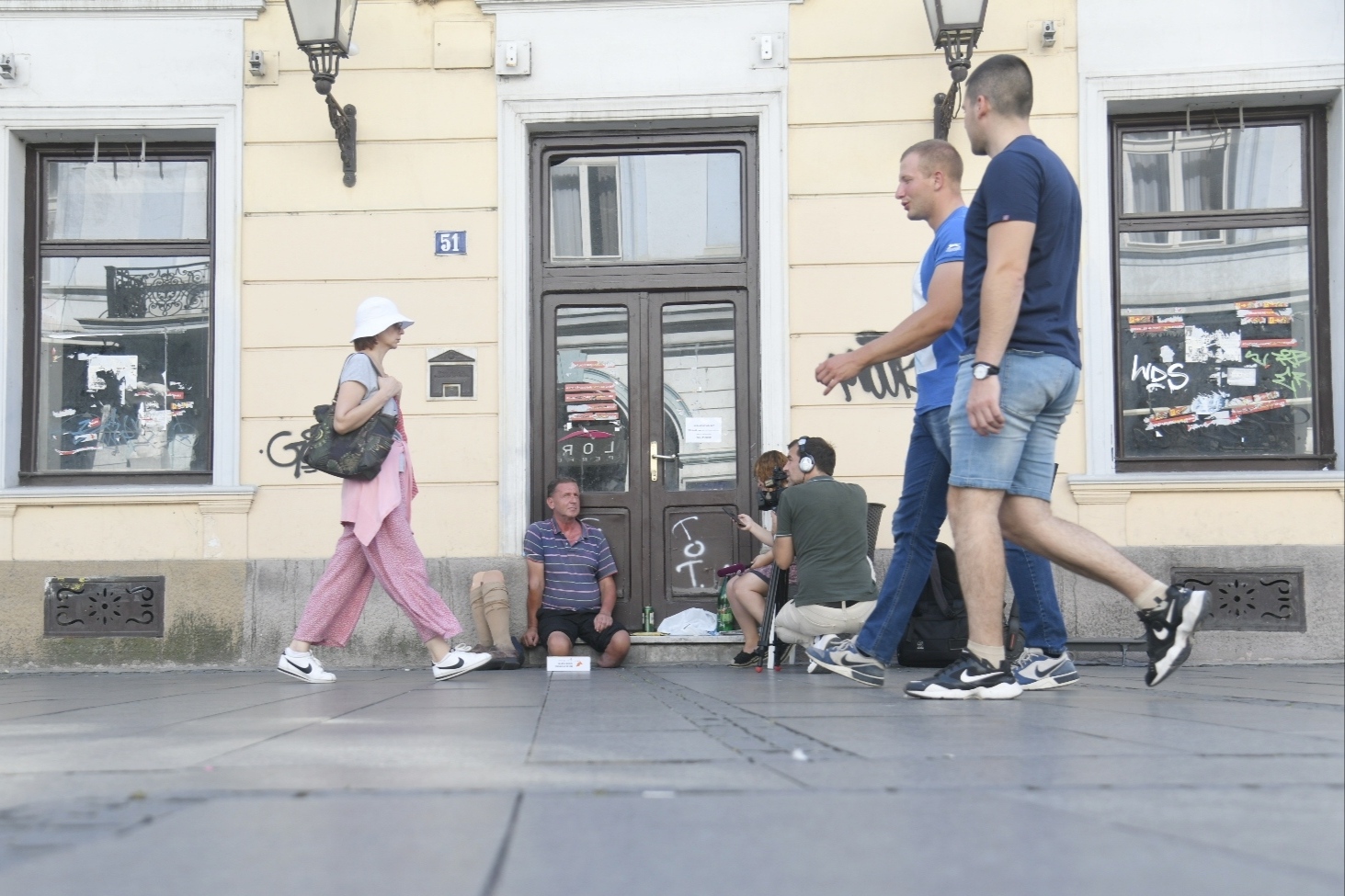 Beograd 29.08.2020. Zoran Jovanović. Ratni vojni invalid, prosi u Knez Mihailovoj ulici Foto: Nemanja Jovanović/Nova.rs