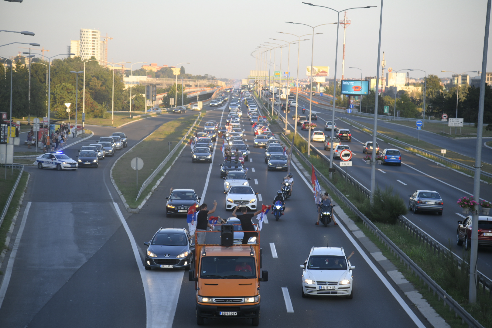 Beograd 29. avgust 2020. Auto litije Foto:Nemanja Jovanović/Nova.rs