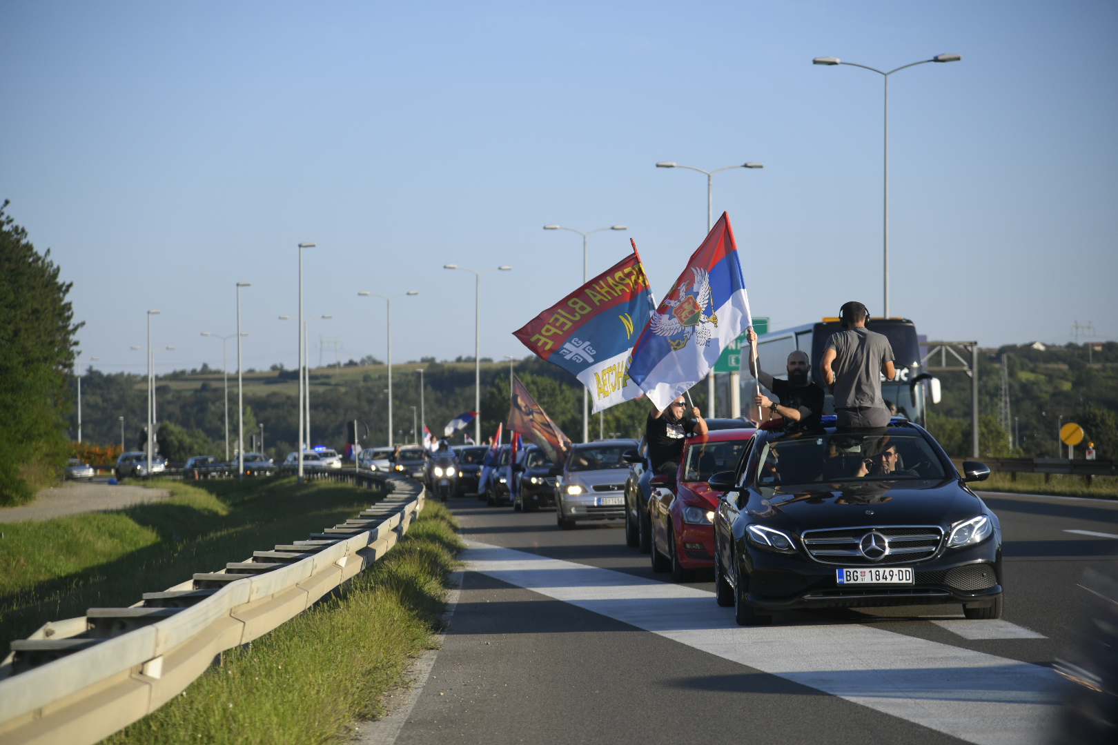Beograd 29. avgust 2020. Auto litije Foto:Nemanja Jovanović/Nova.rs