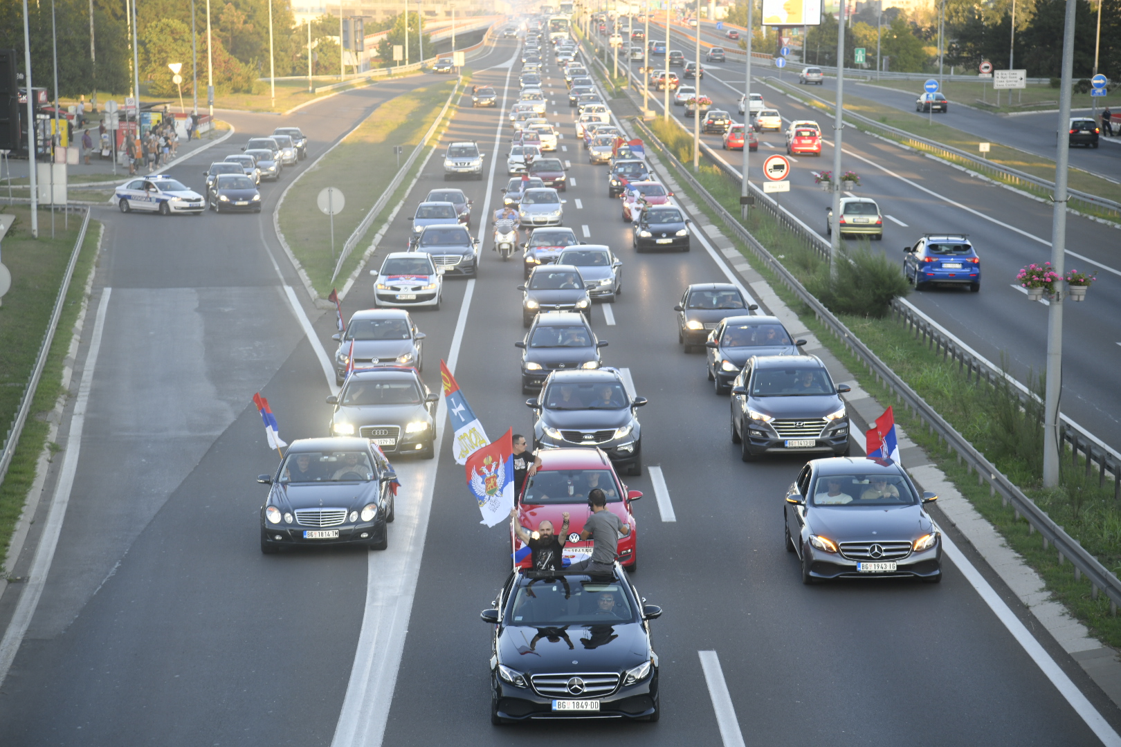 Beograd 29. avgust 2020. Auto litije Foto:Nemanja Jovanović/Nova.rs