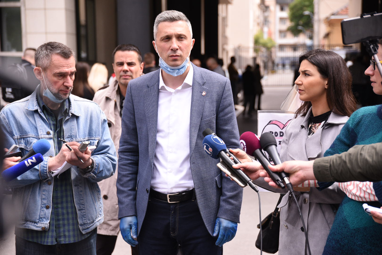 Beograd 28.05.2020. Bosko Obradovic, sudjenje povodom cepanja sakoa Marjanu Risticevicu, Marjan Risticevic, Foto: Dragan Mujan/Nova.rs