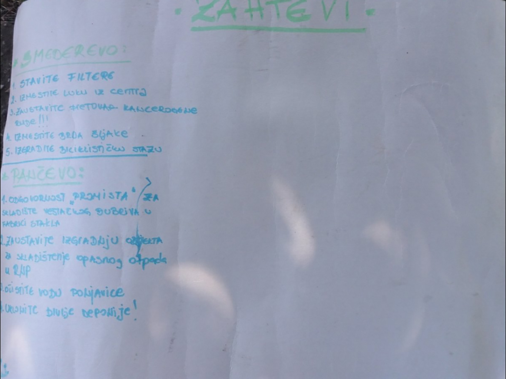 Zagađenje, zagadjenje, životna sredina Foto: Pokret Tvrđava/Privatna arhiva