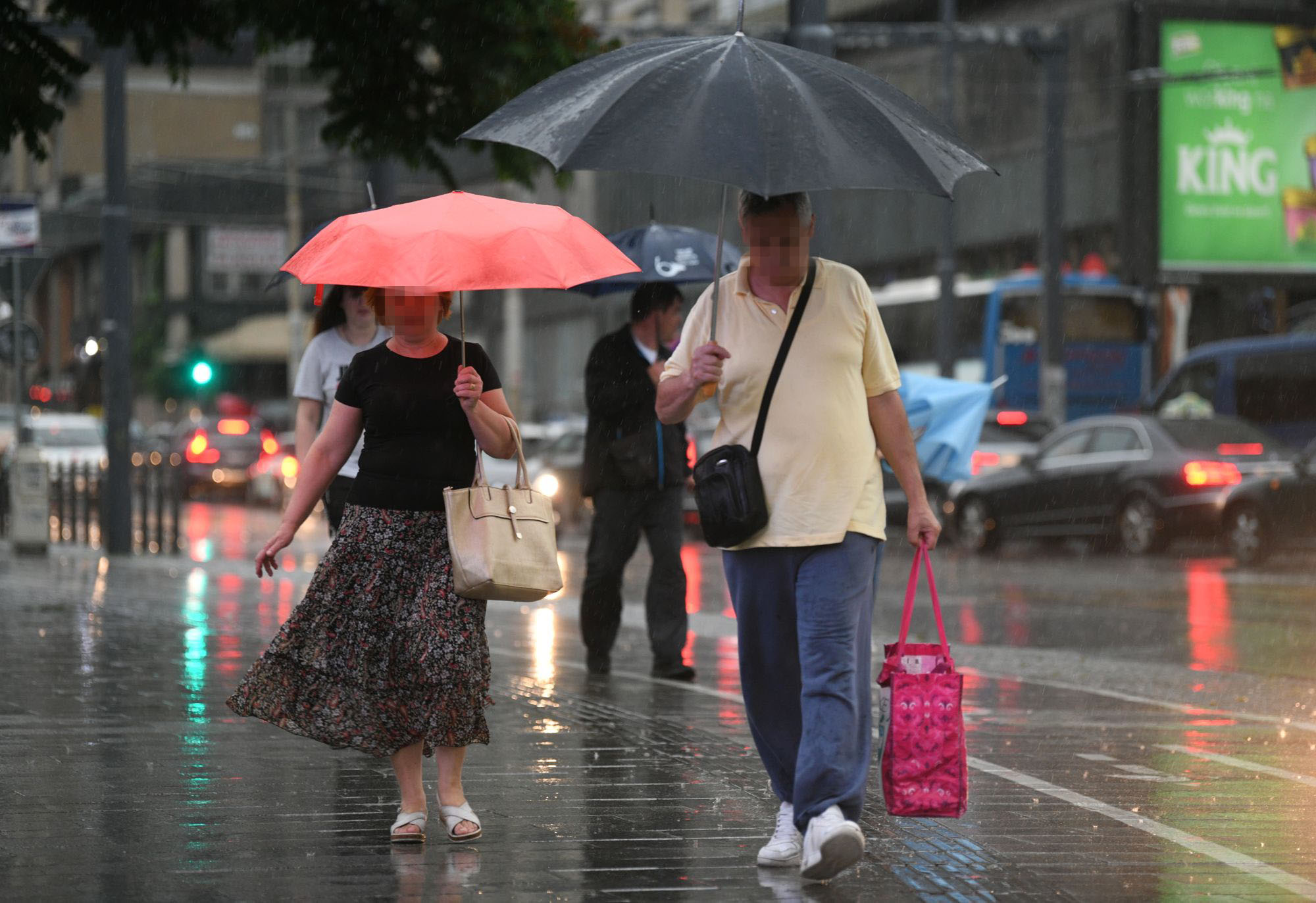 Beograd 10.06.2020. Slavija, kiša, nevreme, policija, derbi Foto: Filip Krainčanić/Nova.rs