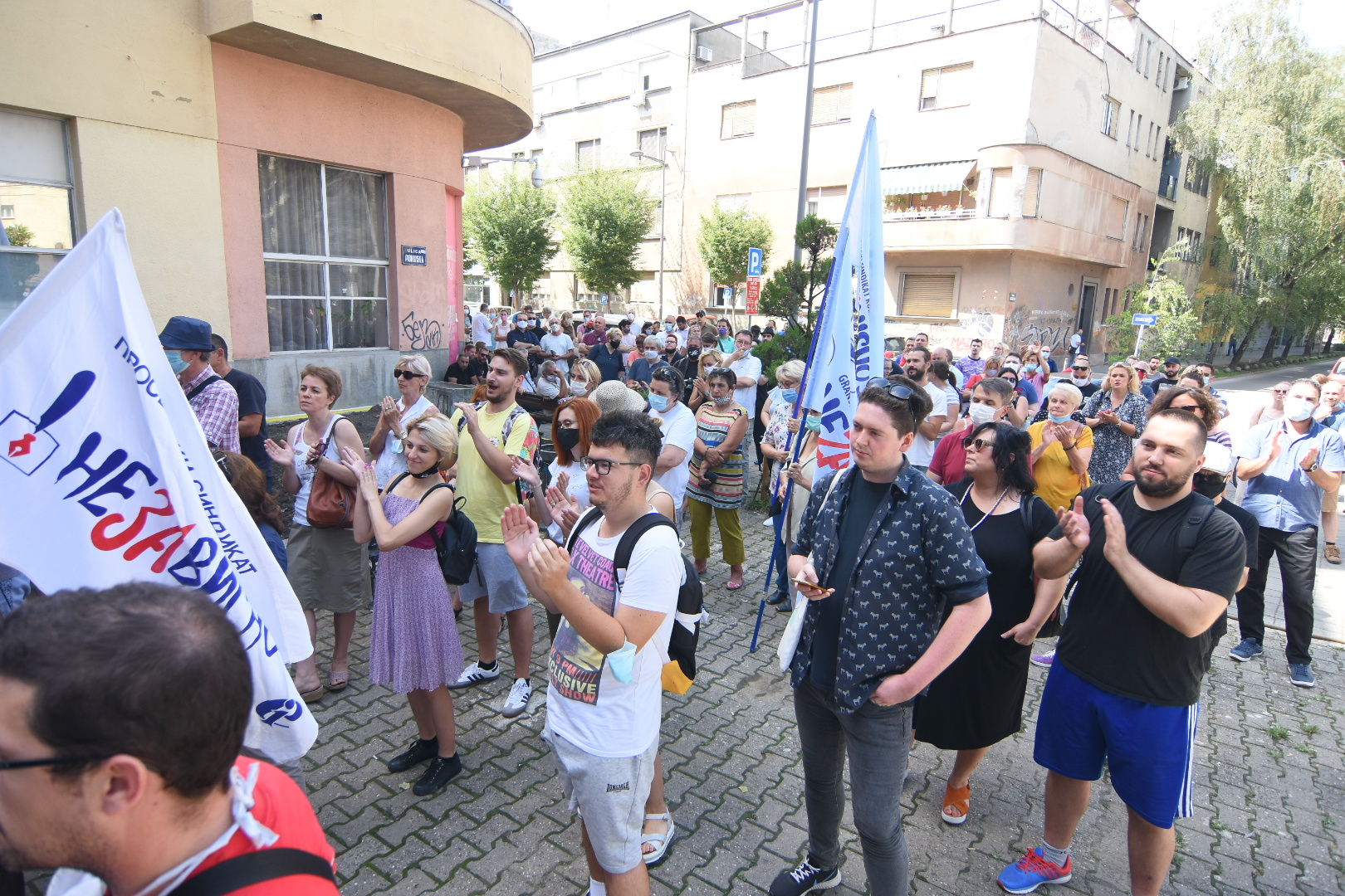 Protest radnika Radio televizije Vojvodina