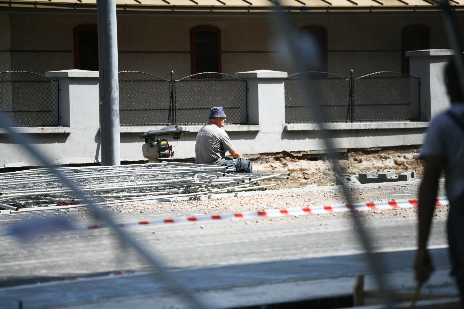 BEOGRAD 01.09.2020 Radovi, ulica Cara Dusana, rekonstrukcija ulice, radnici