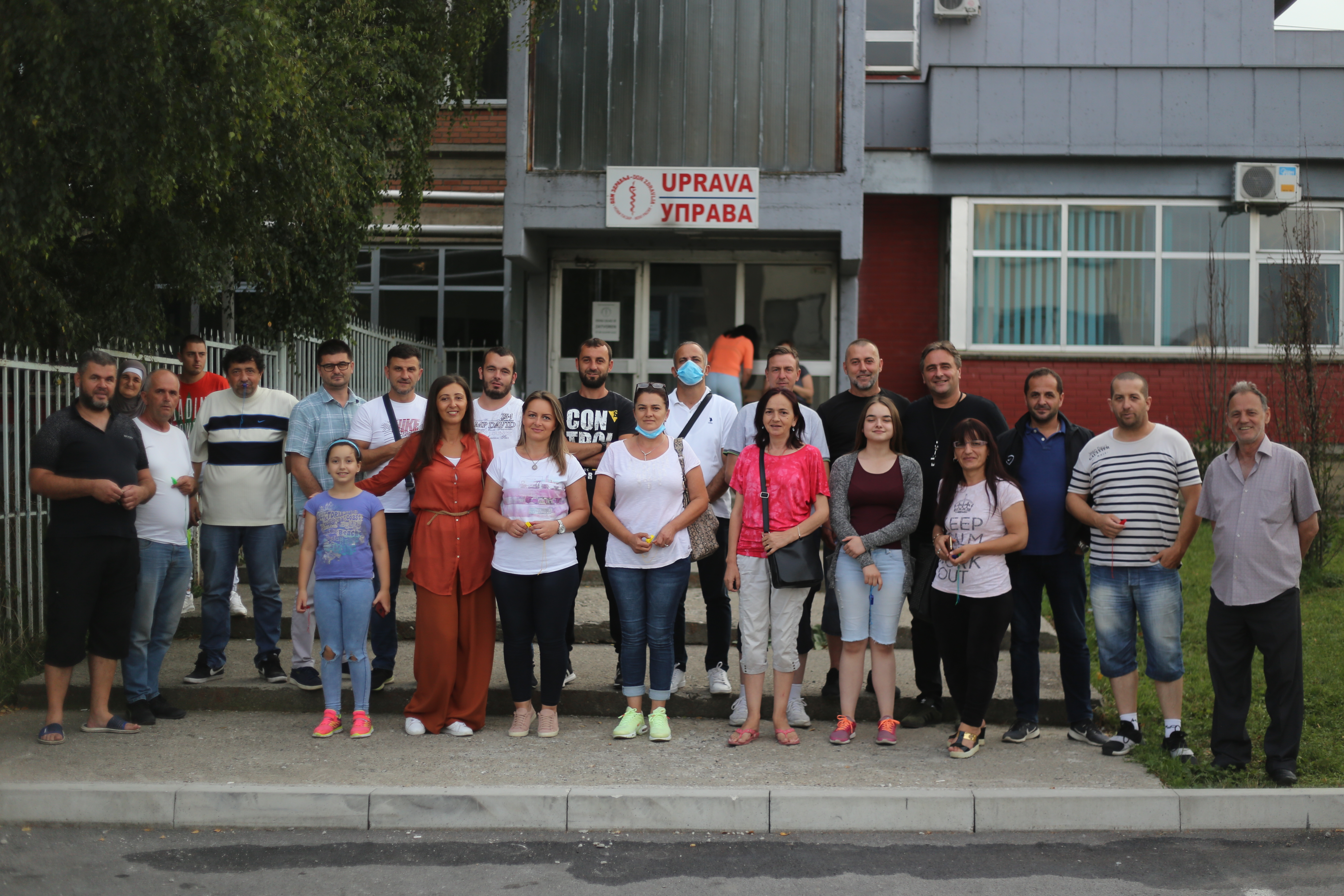 Novi Pazar, 01.09.202. nastavljen protest, Opšta bolnica Novi Pazar Foto: Irfan Ličina/Nova.rs