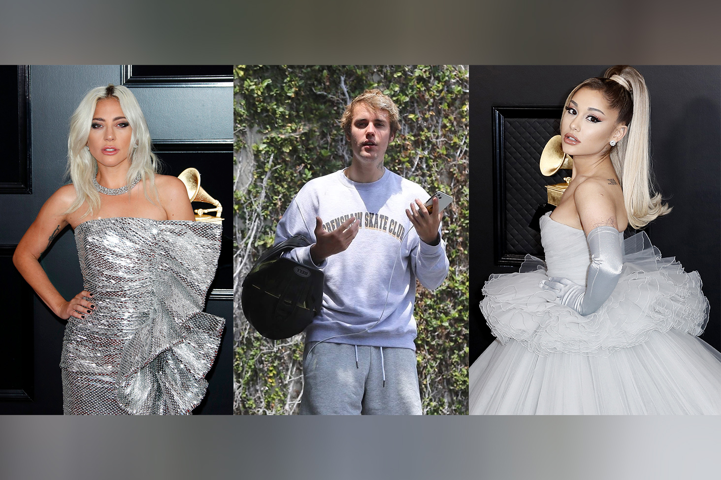 Lejdi Gaga, Džastin Biber, Arijana Grande, Ariana Grande Foto: EPA-EFE/NINA PROMMER/Lastarpix / BACKGRID / Backgrid USA / Profimedia/EPA-EFE/ETIENNE LAURENT