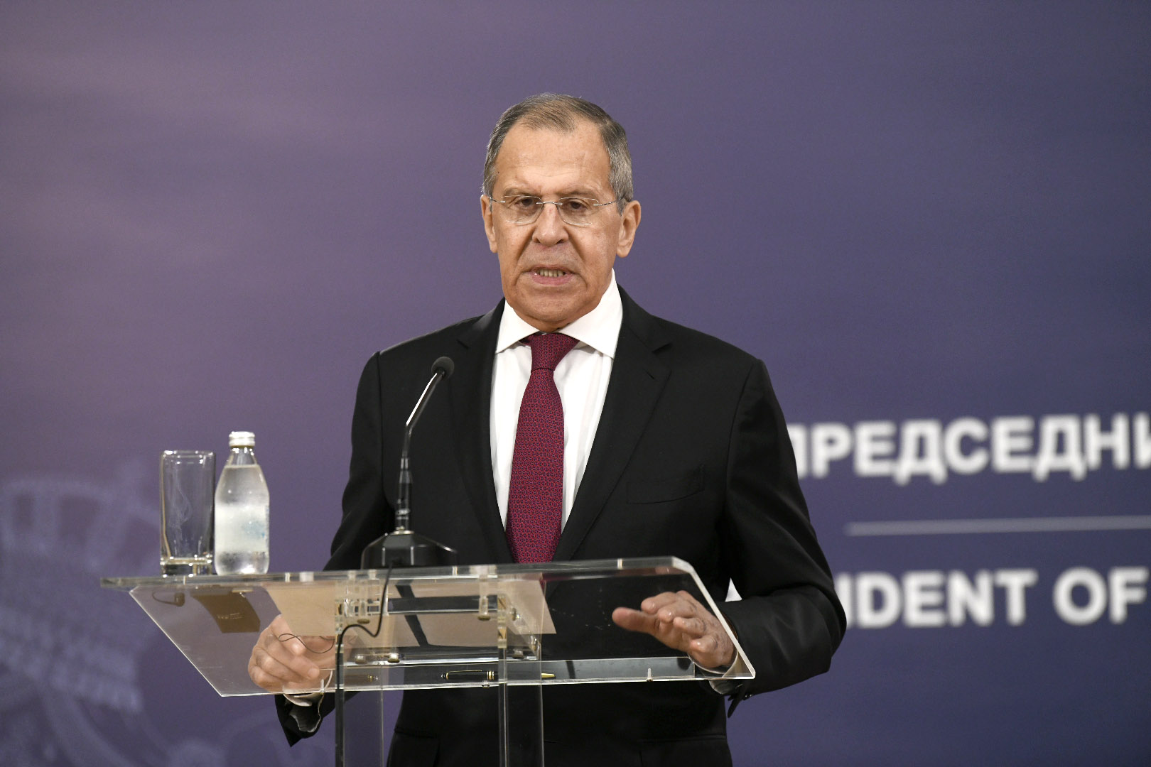 Beograd 18. jun 2020. Konferencija za novinare nakon odrzanog sastanka Aleksandra Vucica i Sergeja Lavrova Foto:Nemanja Jovanović/Nova.rs