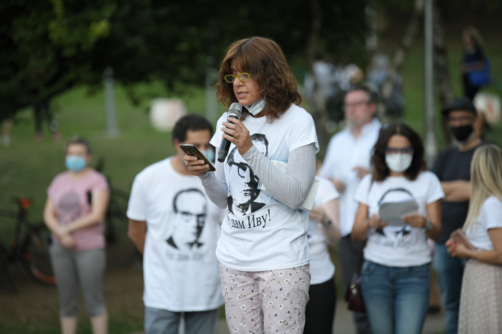 Beograd 04.09.2020. Osnovna škola Ivo Andrić, protest, skup Foto: Dragan Mujan/Nova.rs