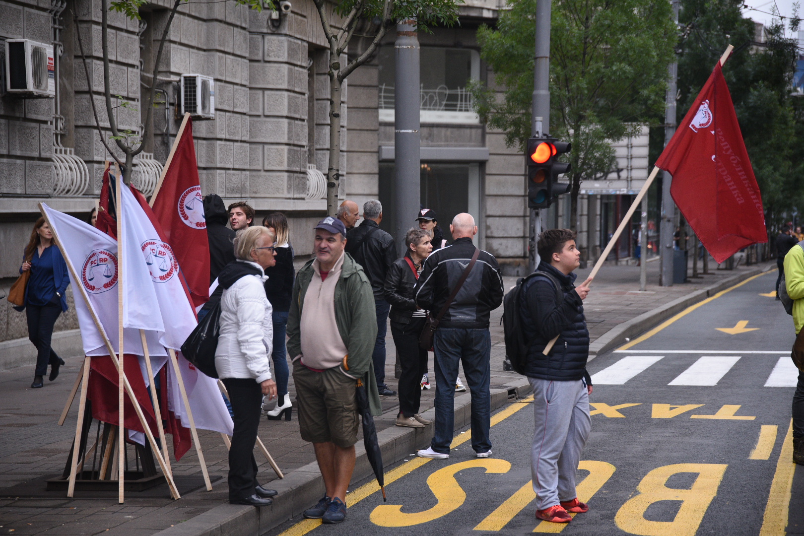 Beograd 21.06.2020. Protest ispred zgrade RIK-a, RIK, Republička izborna komisija, Izbori2020 Foto: Dragan Mujan/Nova.rs
