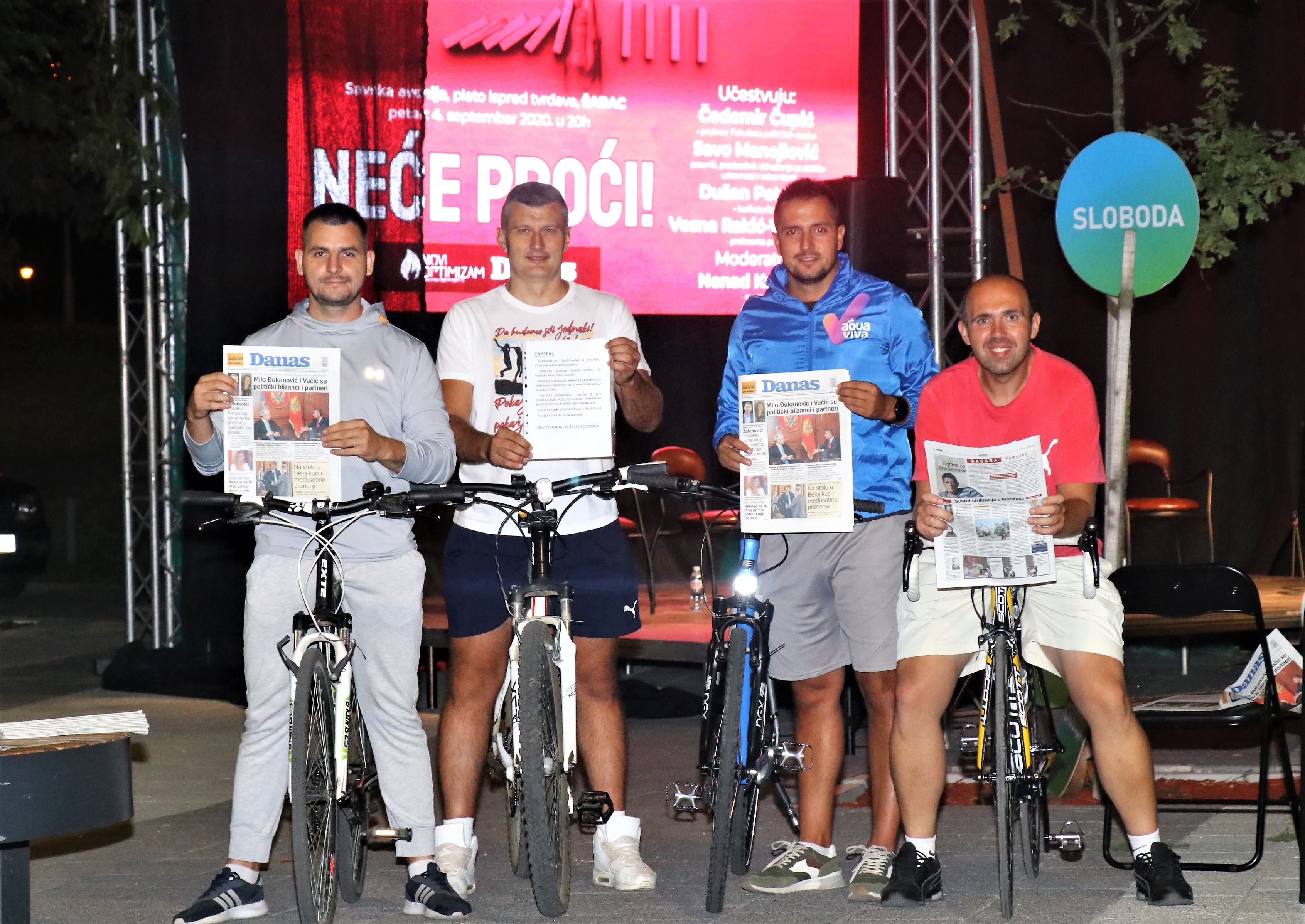 Šabac 04.09.2020. Zona Novog Optimizma, Novi optimizam, tribina Foto: Novi Optimizam