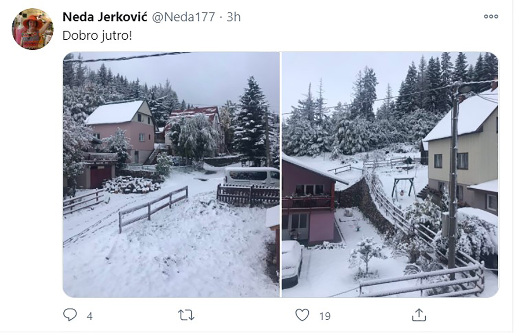Žabljak sneg