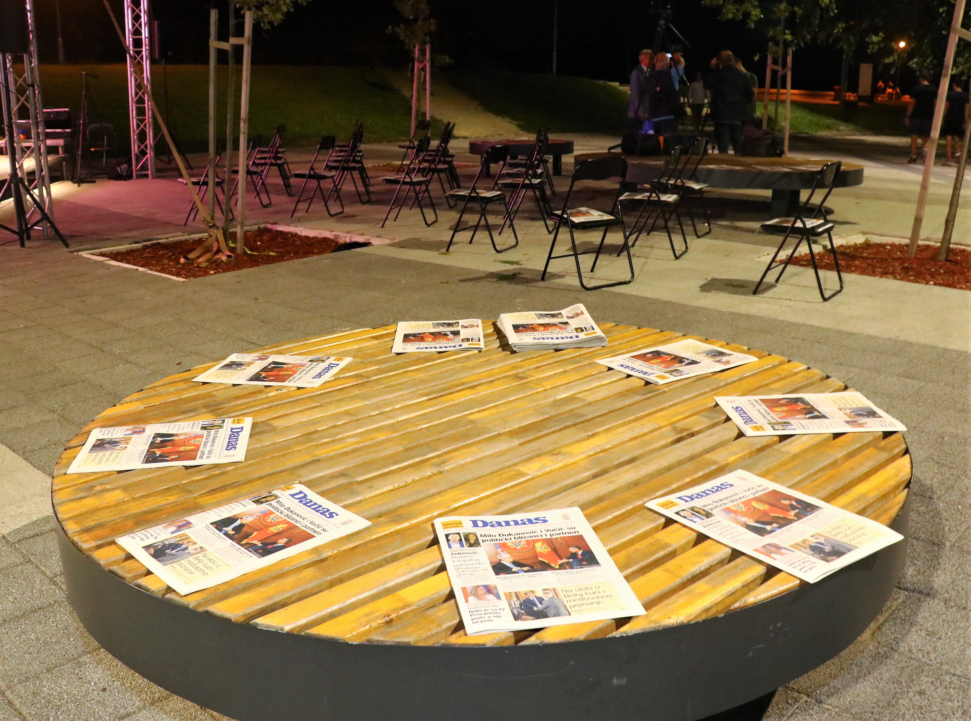 Šabac 04.09.2020. Zona Novog Optimizma, Novi optimizam, tribina Foto: Novi Optimizam