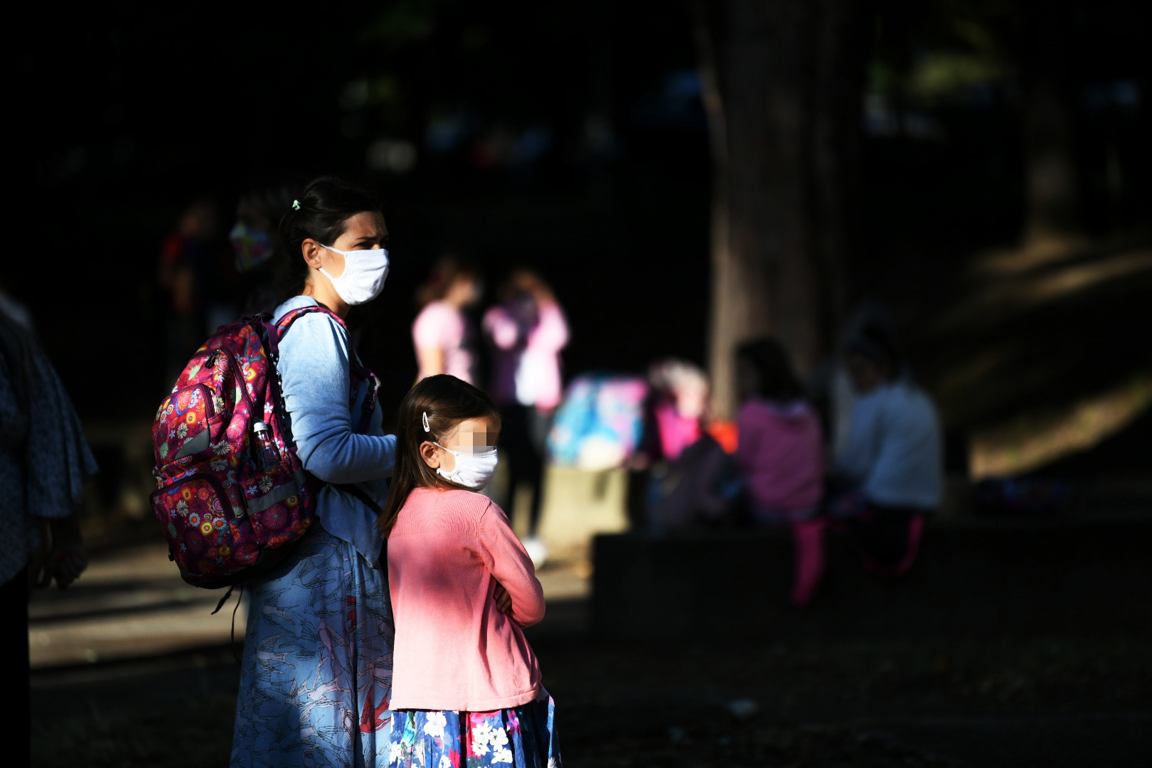 Beograd 02. septembar 2020. Osnovna skola Djuro Strugar, pocetak skolske godine, deca, djaci, ucenici, zastitna maska, mere zastite Foto:Vesna Lalić/Nova.rs