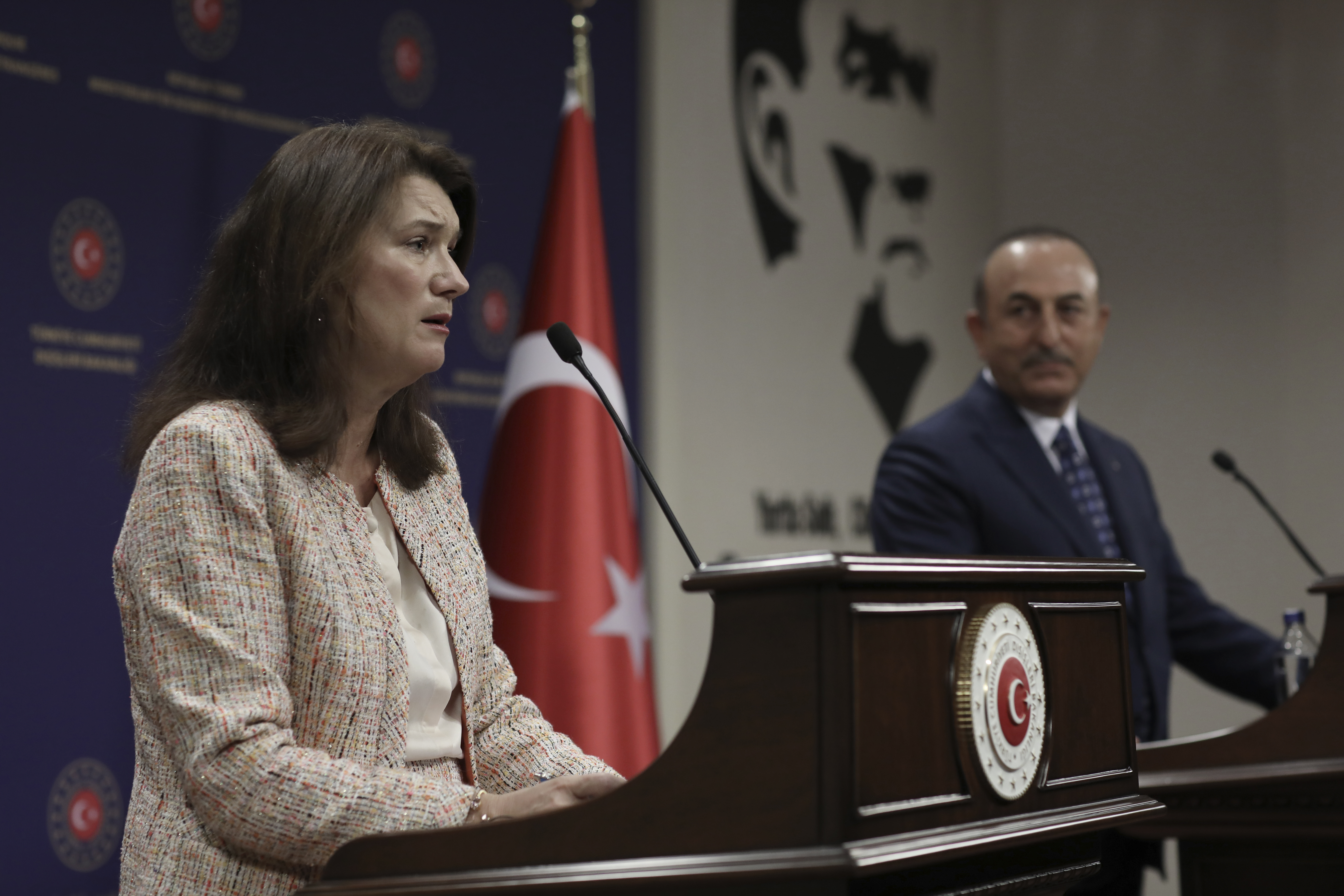 Ann Linde, Mevlut Cavusoglu