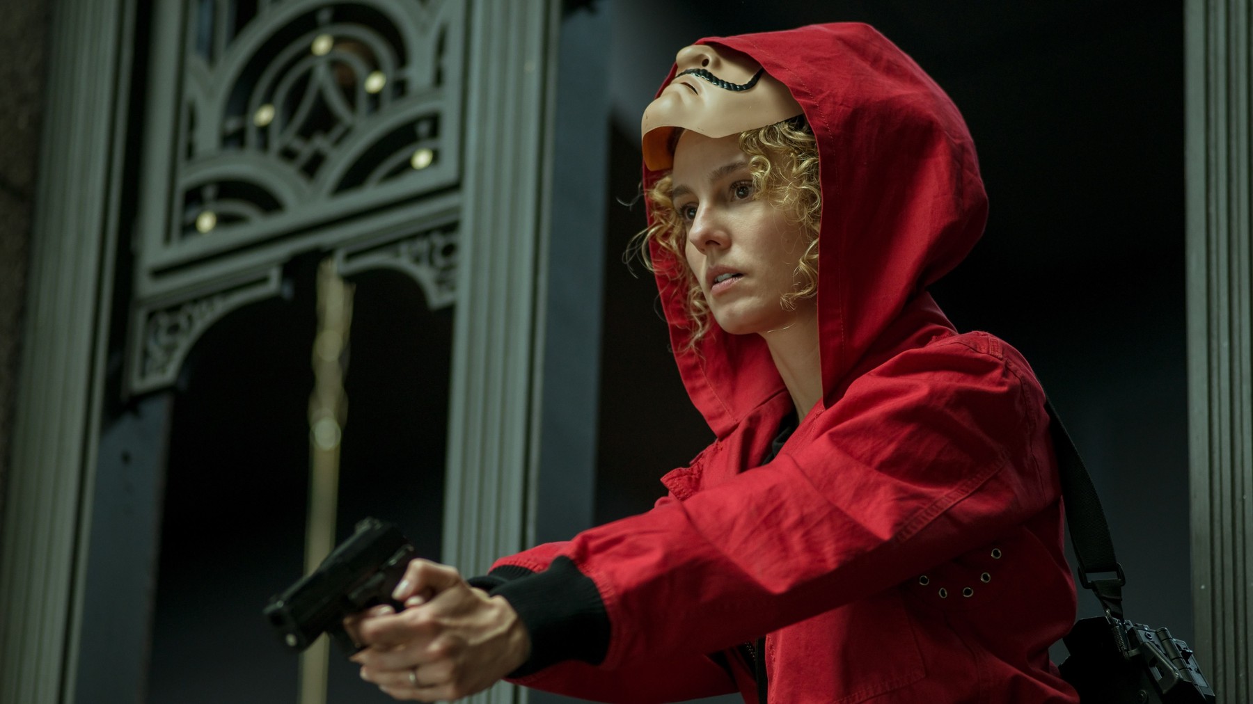 Esther Acebo, "Money Heist" (Aka La casa de papel) Part 3 (2019),Image: 469505271, License: Rights-managed, Restrictions: For Editorial Use Only, Model Release: no, Credit line: Netflix / The Hollywood Archive / Hollywood Archive / Profimedia
