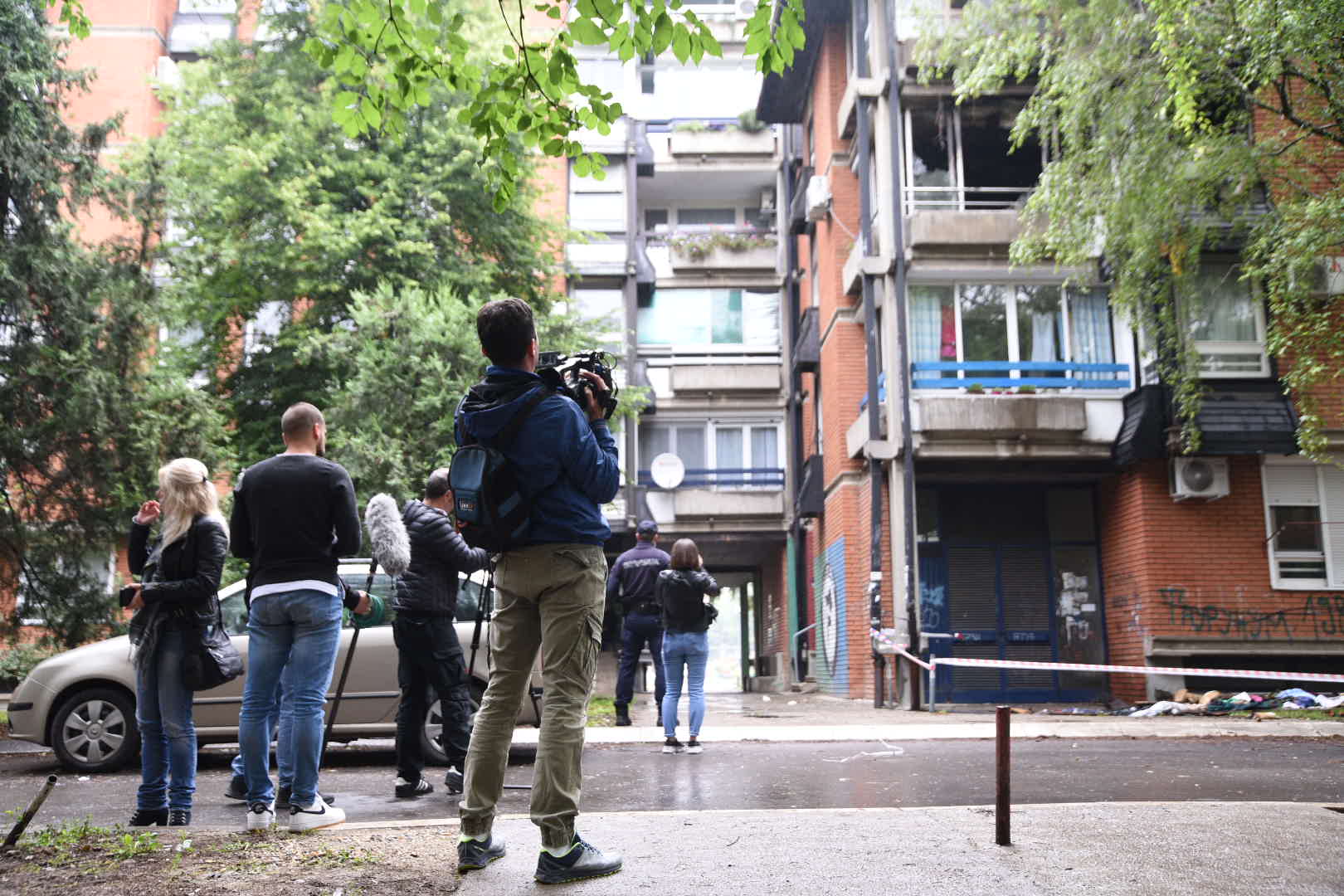 Beograd, 01.06.2020. Zemun, požar, izgorela žena Foto: Dragan Mujan/Nova.rs
