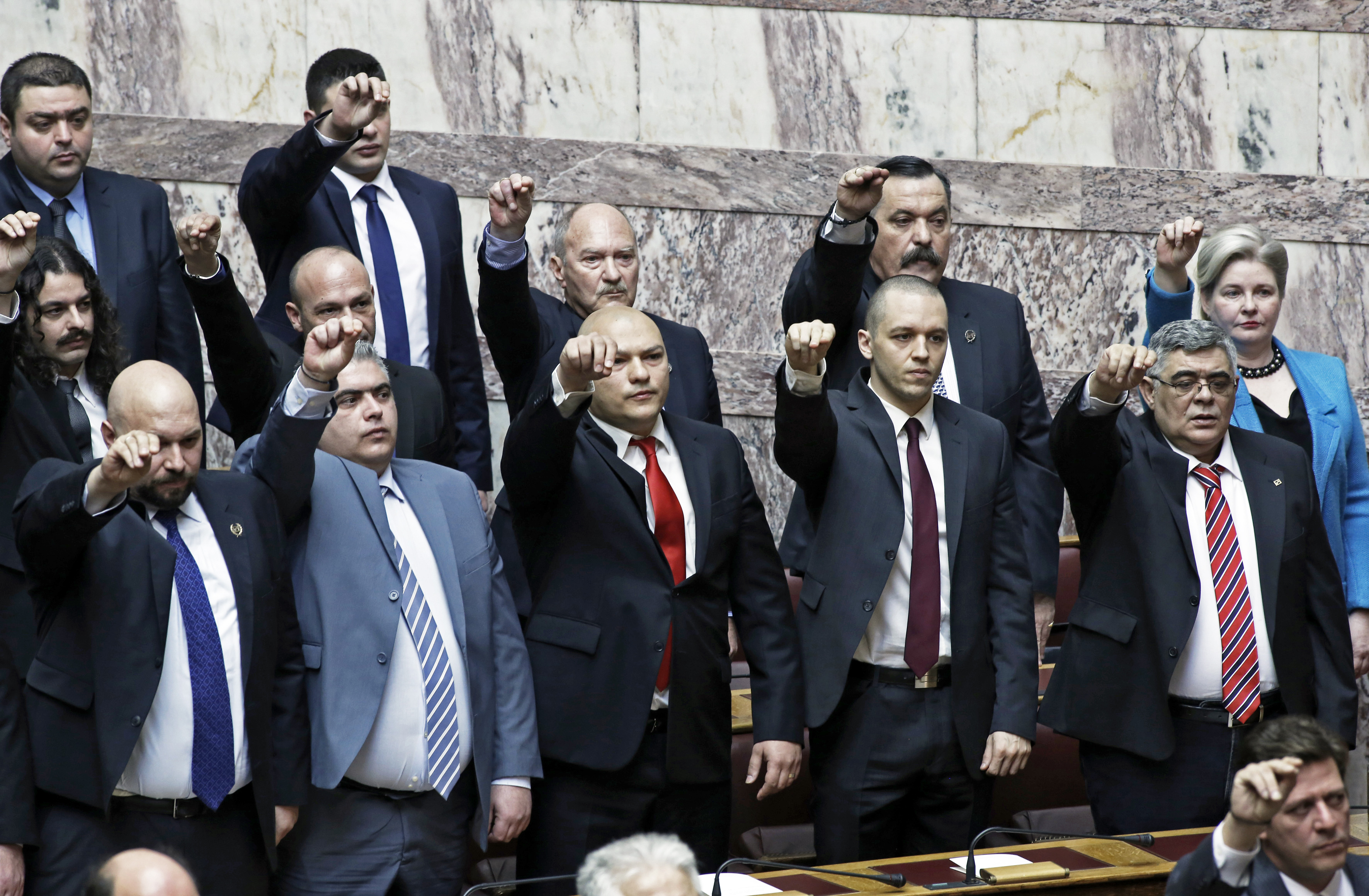 Swearing in ceremony in the Greek Parliament