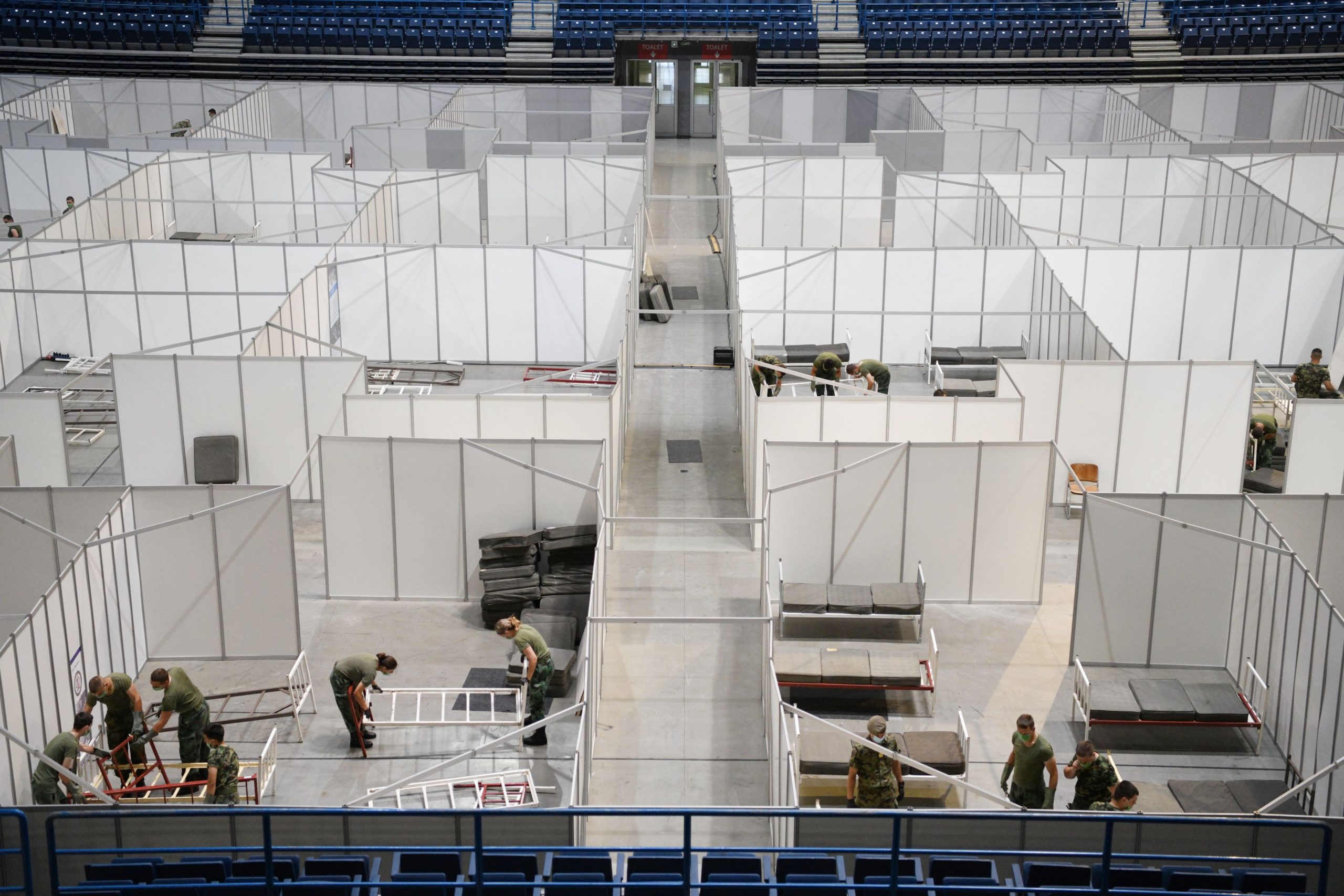 Beograd 06.07.2020. Štark Arena, Kovid bolnica, koronavirus, vojska Foto: Filip Krainčanić/Nova.rs