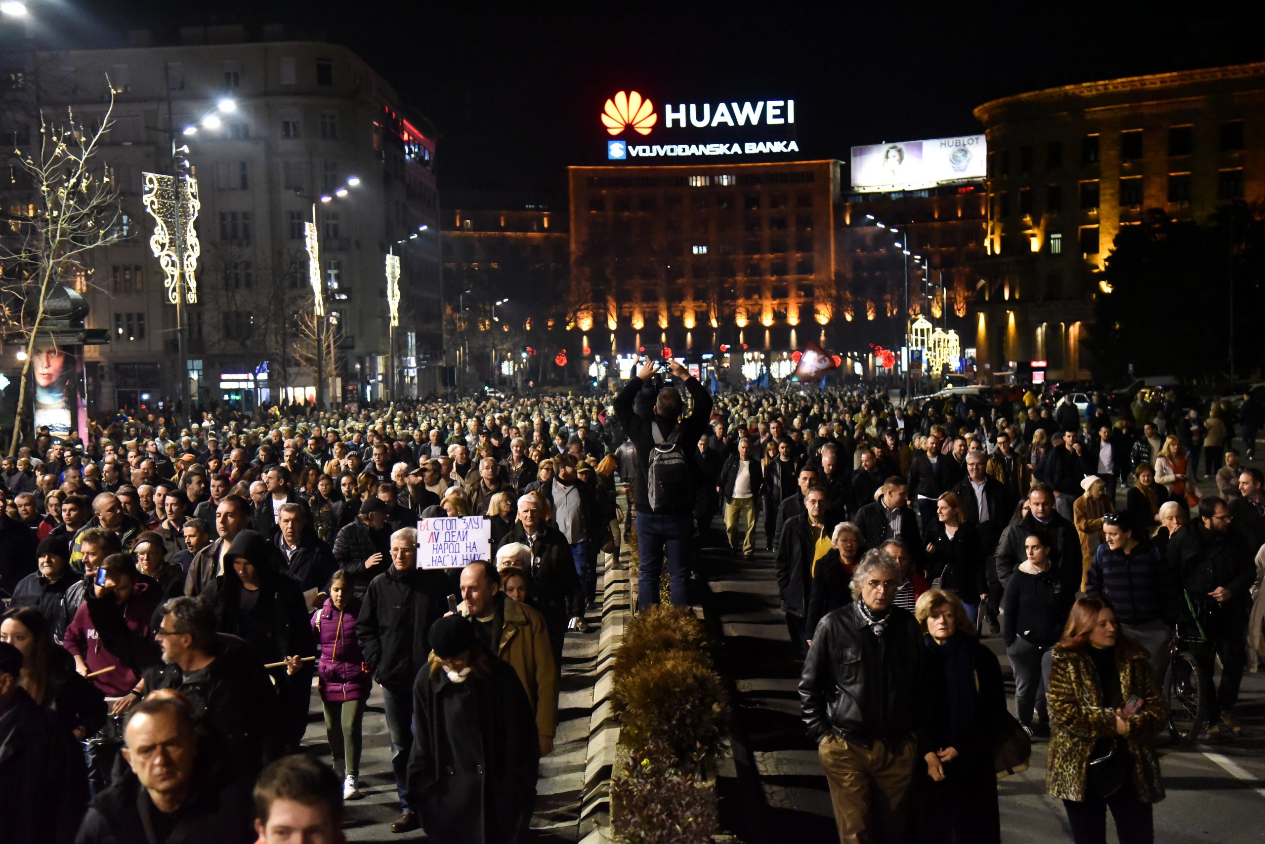 Beograd 01.02.2020. Protestni skup 1 od 5 miliona, po prvi put organizovan od strane pokreta "Građanski otpor", Jedan od pet miliona, protest Foto: Nemanja Jovanović / Nova.rs