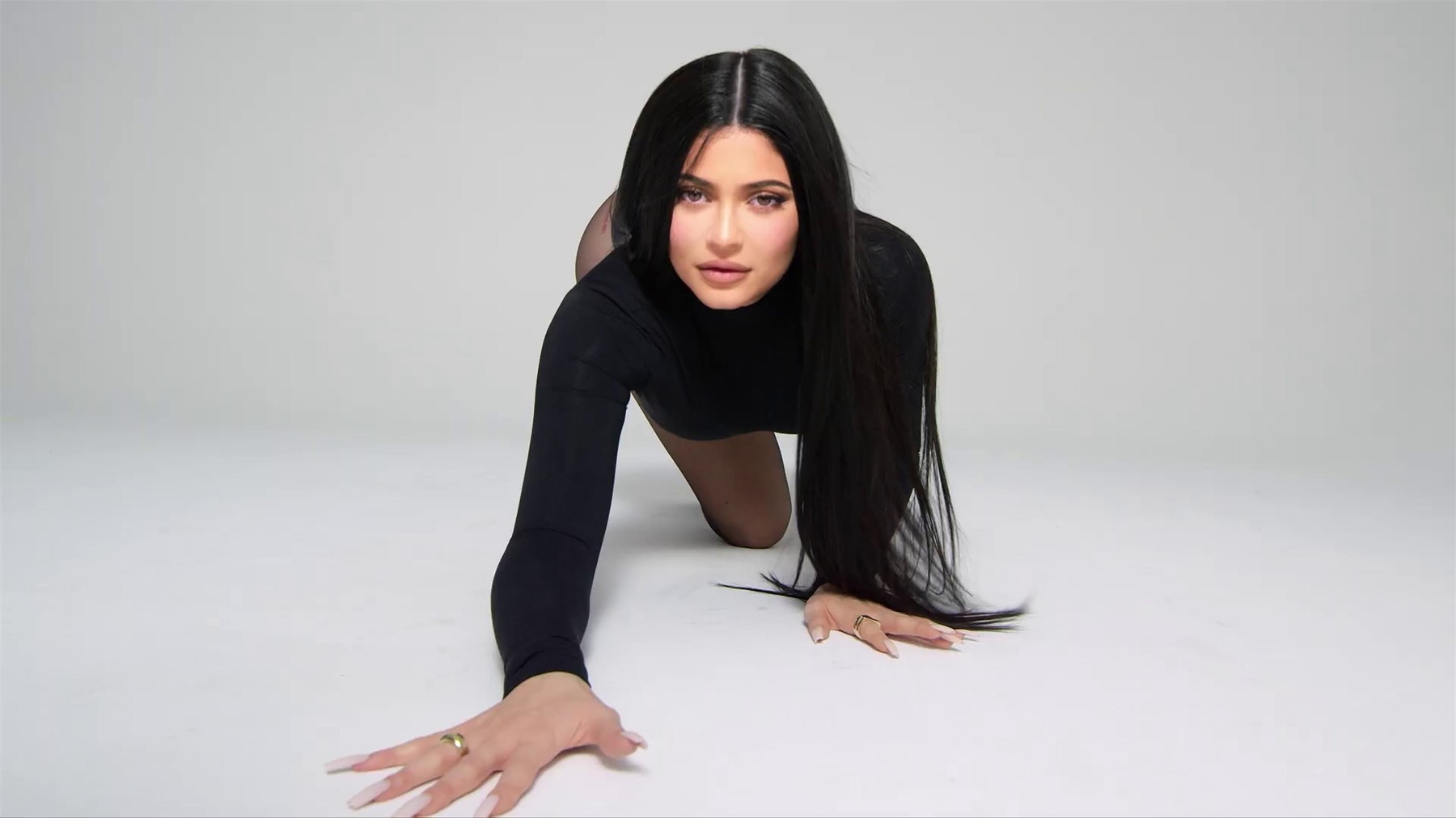 Kylie Jenner thanked her fans for their 'love and support' as her new Kendall x Kylie makeup kits sold out within hours.   KENDALL X KYLIE cosmetic collection