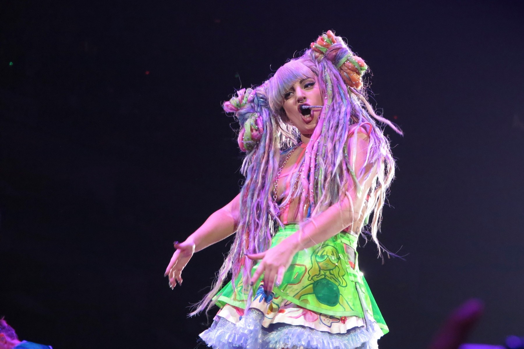 *STOCK IMAGES* Lady Gaga perform at the O2 Arena in London