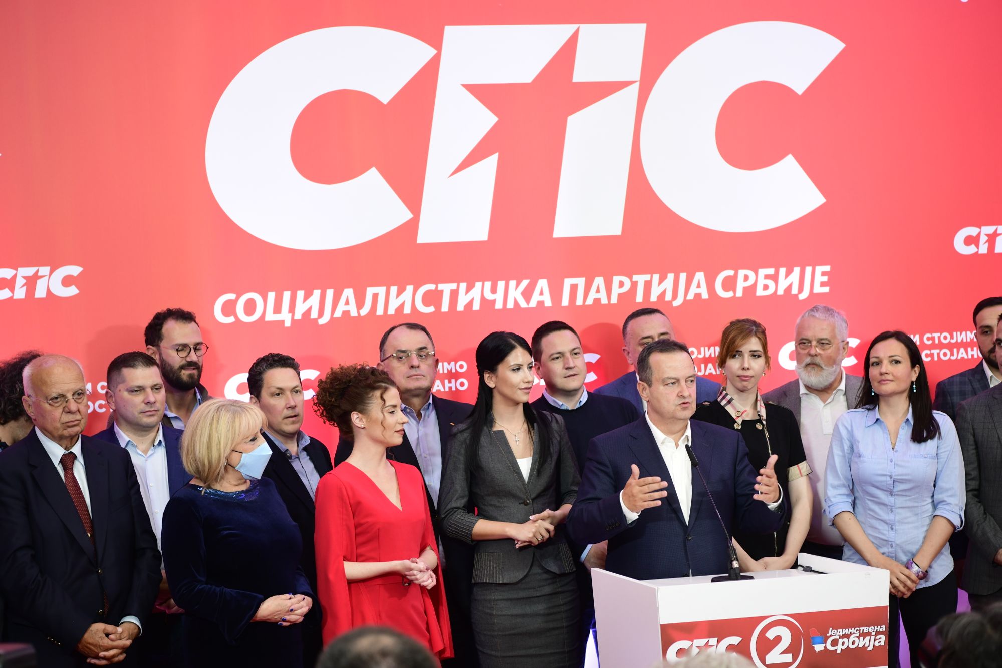 Beograd 21.06.2020. Socijalistička partija Srbije, Izborni štab, sedište, Ivica Dacic, konferencija za stampu, Atmosfera u izbornom stabu SPS, Socijalisticka partija Srbije, Izbori2020, Foto: Goran Srdanov/Nova.rs