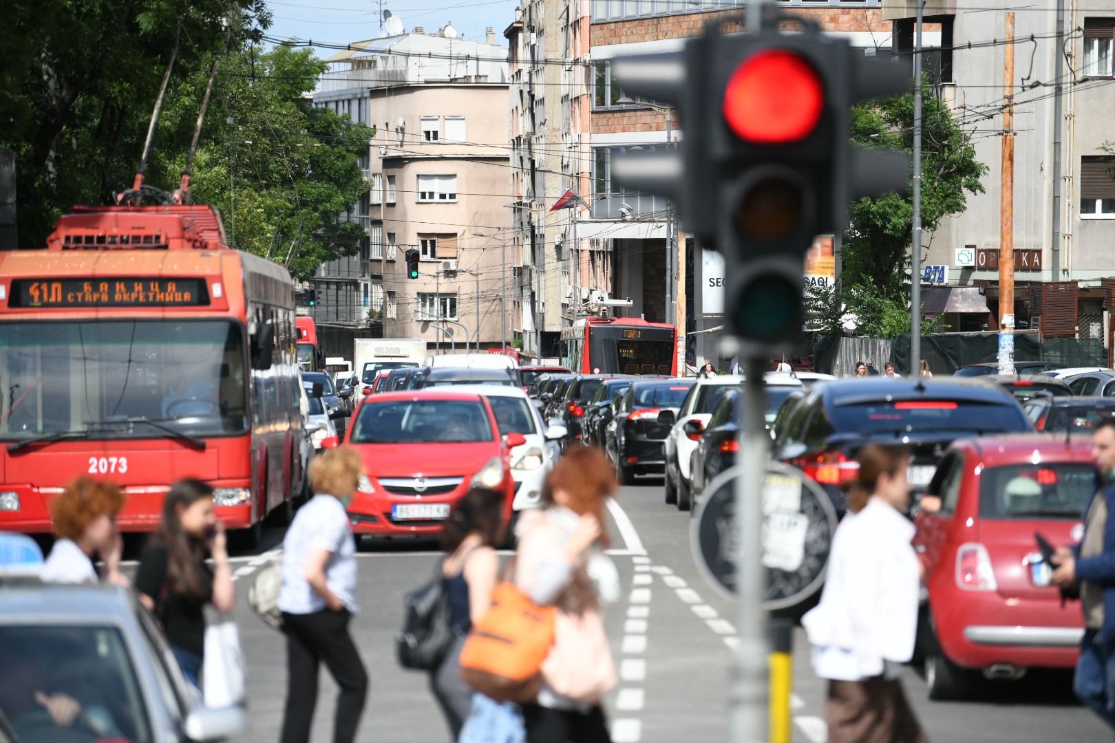 Guzva, saobracaj, auto, automobil, automobili