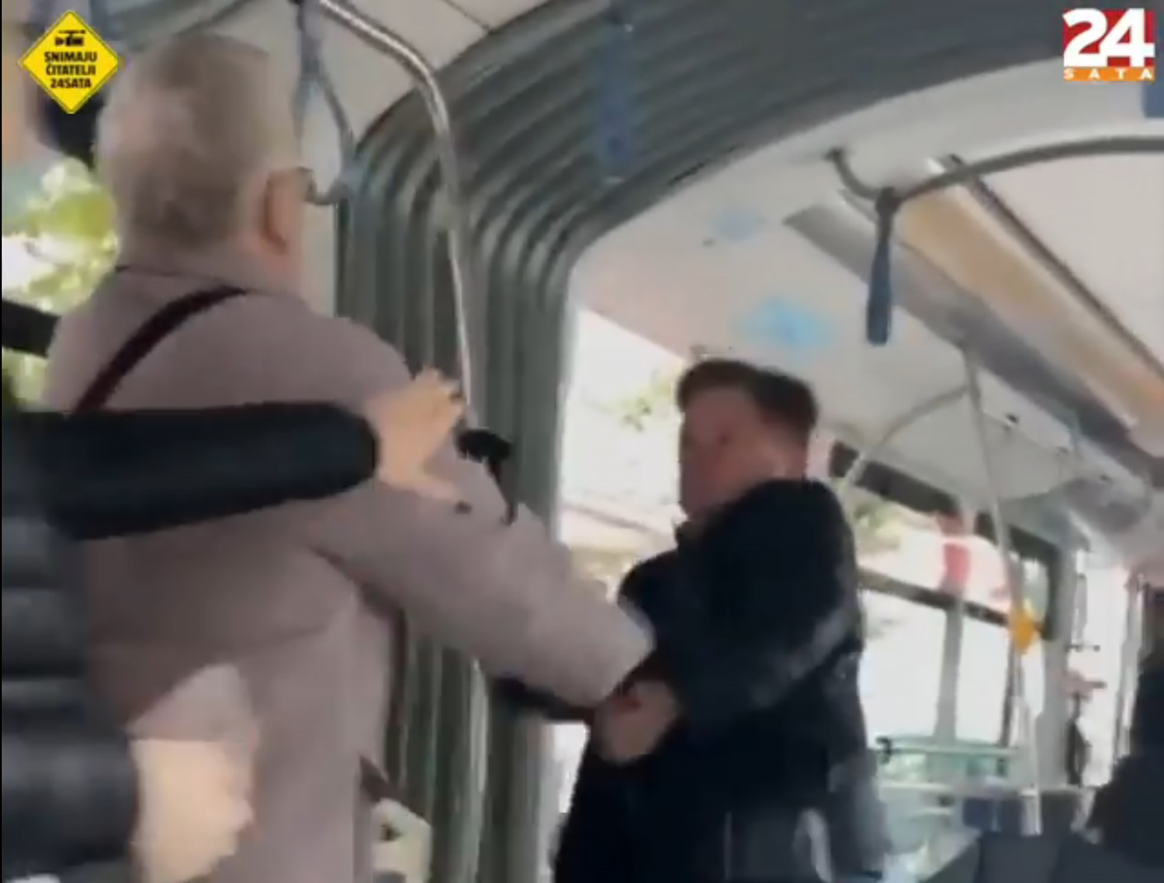 Tuča u tramvaju, tramvaj, Hrvatska Foto: Printscreen/Facebook/24sata