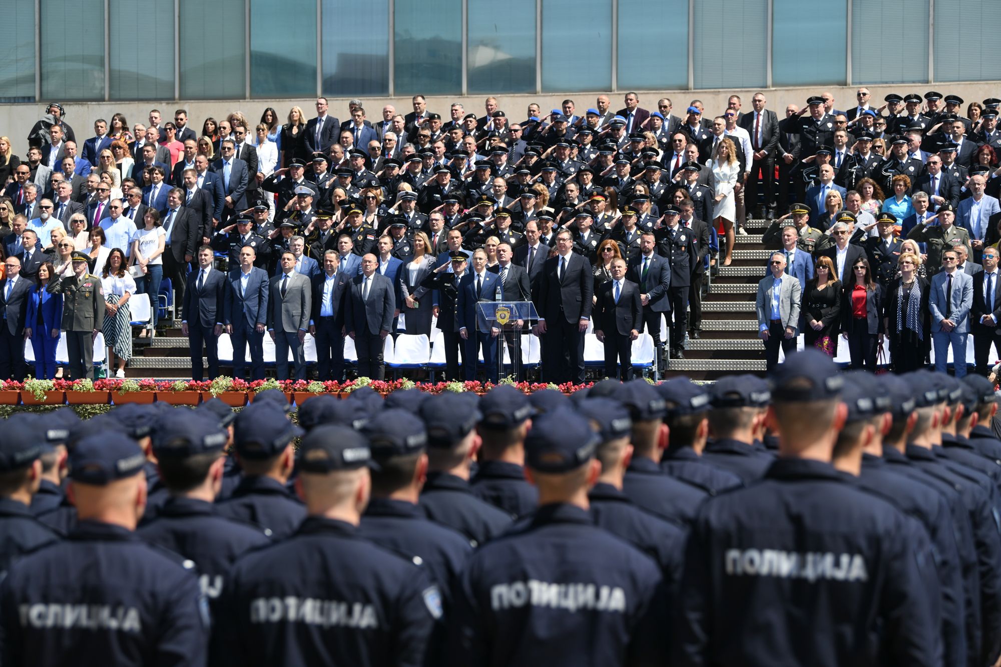 Beograd 07.06.2020. Nebojša Stefanović, Aleksandar Vučić. Dan Ministarstva unutrašnjih poslova i Dan policije, svečanost, smotra, priredba, Palata Srbija Foto: Filip Krainčanić/Nova.rs