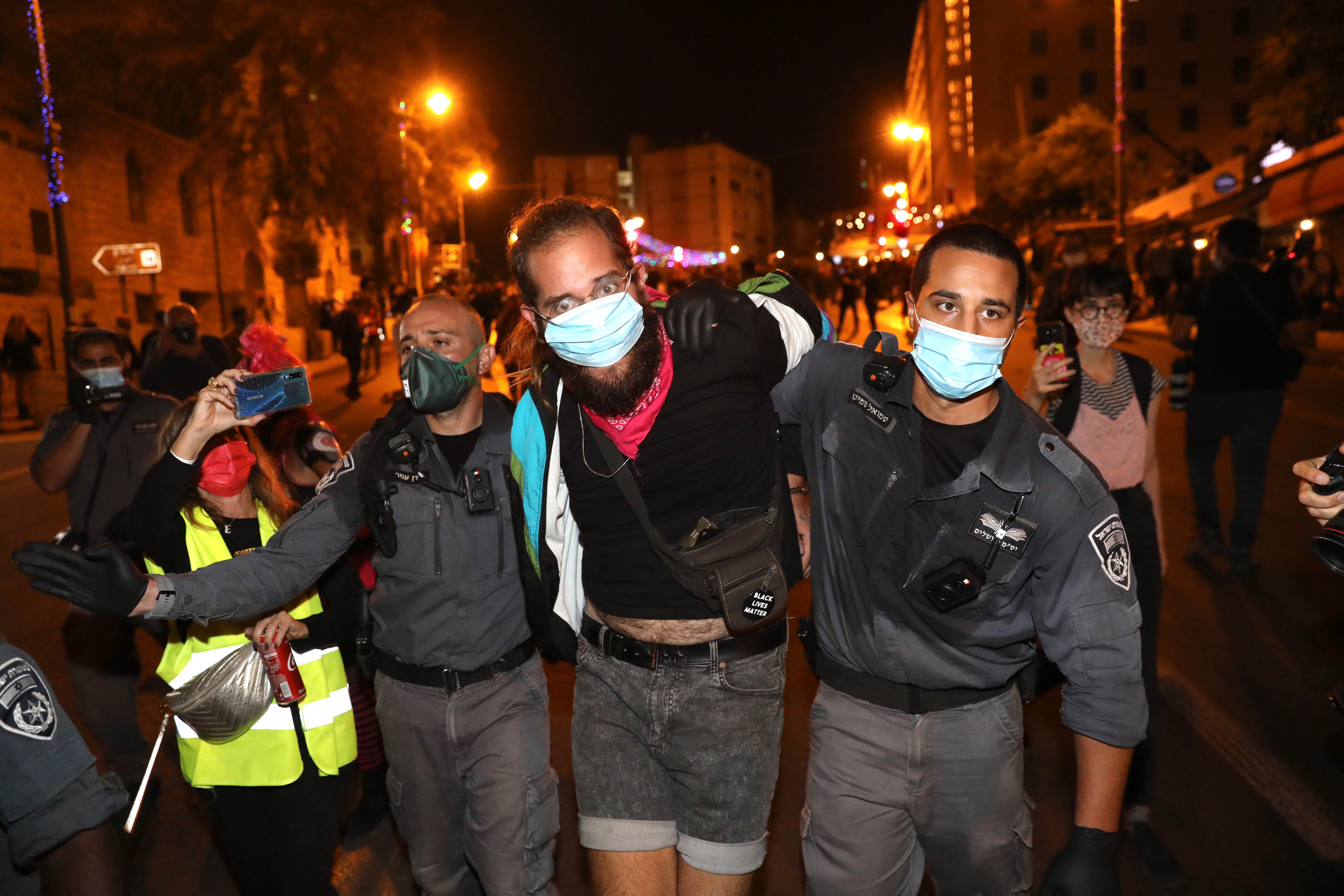 Anti-Netanyahu protest in Jerusalem