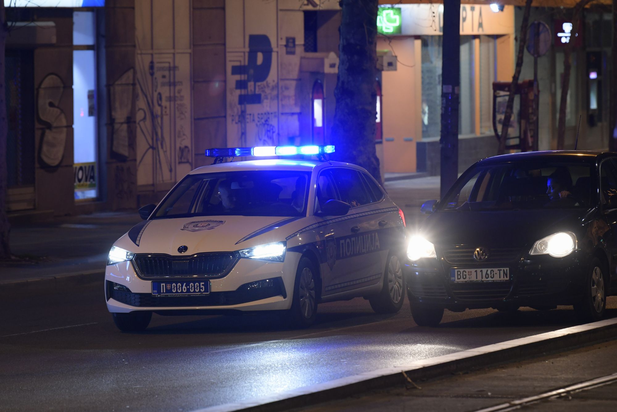 Beograd 20.03.2020. Bulevar kralja Aleksandra Policijski čas, treći dan, dan tri, dan 3, vanredno stanje, koronavirus, prazan grad, prazne ulice, policija, legitimisanje, kontrola Foto: Goran Srdanov/Nova.rs