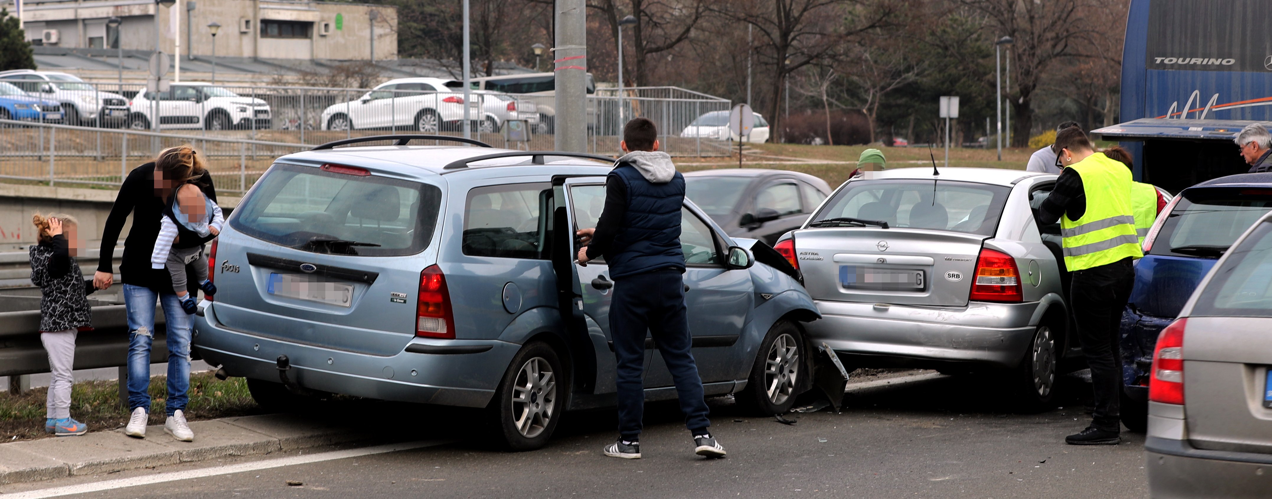 Belgrade multi-car accident