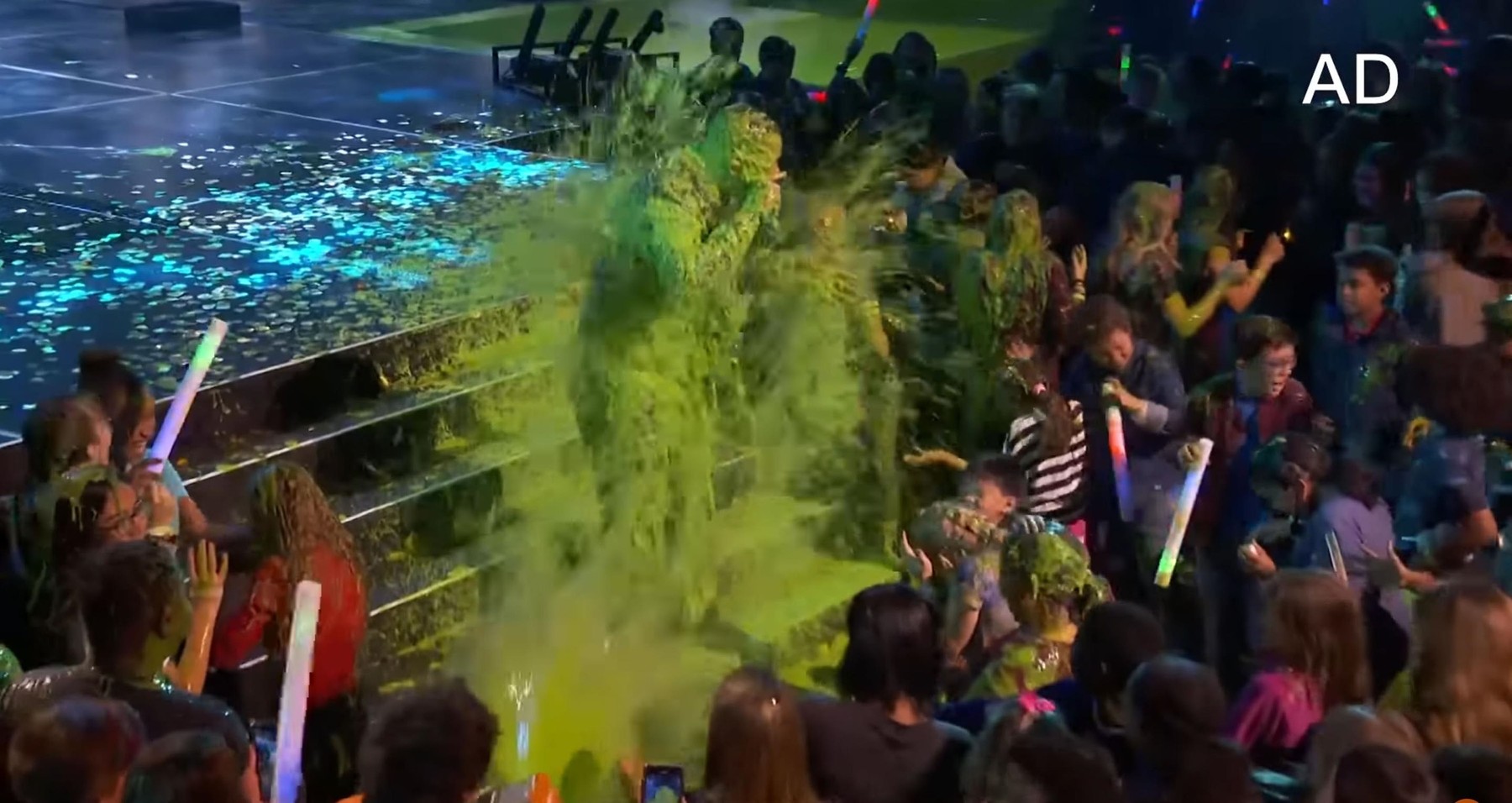 Will Smith gets soaked with green slime at the Nickelodeon Kids' Choice Awards 2019