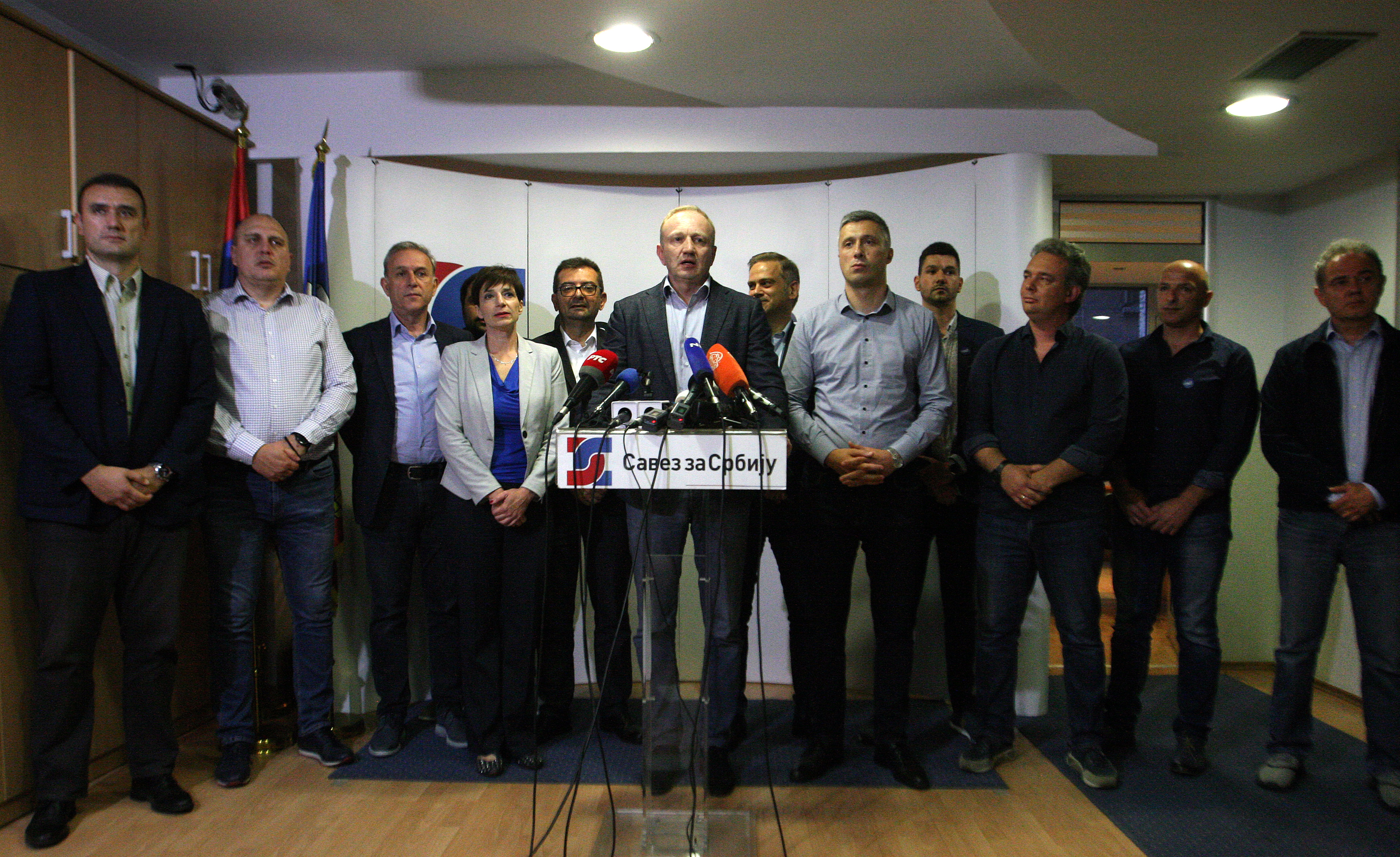 Izbori2020 Beograd, 21. juna 2020 - Konferencija za novinare stranaka iz Saveza za Srbiju. Predsedavajuci Saveza za Srbiju Dragan Djilas. FOTO TANJUG/ SAVA RADOVANOVIC/bs