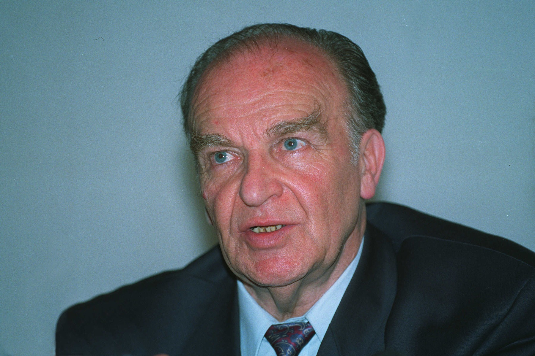 Alija Izetbegovic  President Of Bosnia   14 July 1992     Date: 14-Jul-1992,Image: 418257525, License: Rights-managed, Restrictions: , Model Release: no, Credit line: Mary Evans/Allstar/David Gadd / Mary Evans Picture Librar / Profimedia