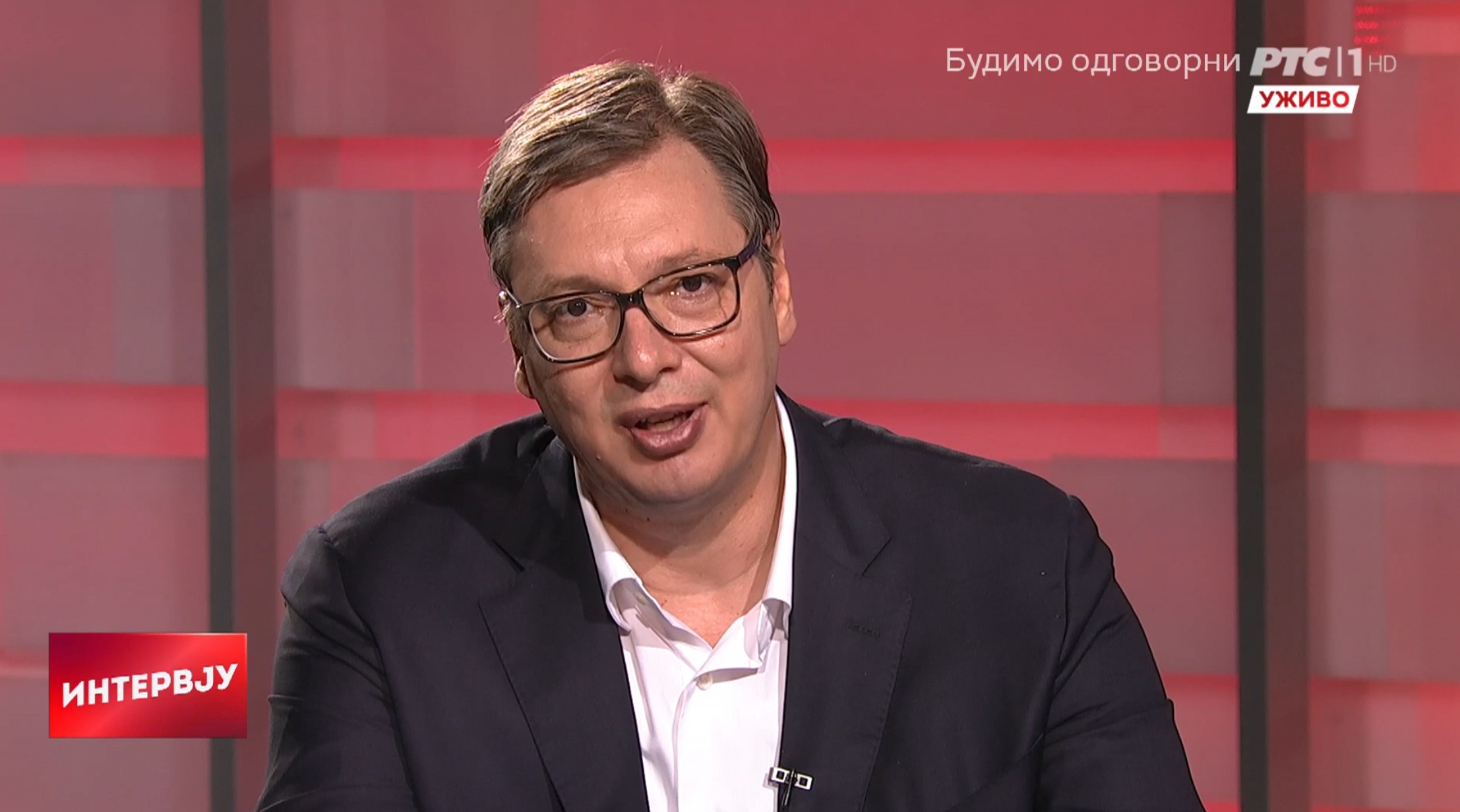 Aleksandar Vučić, emisija Intervju, RTS Foto: Printscreen/RTS