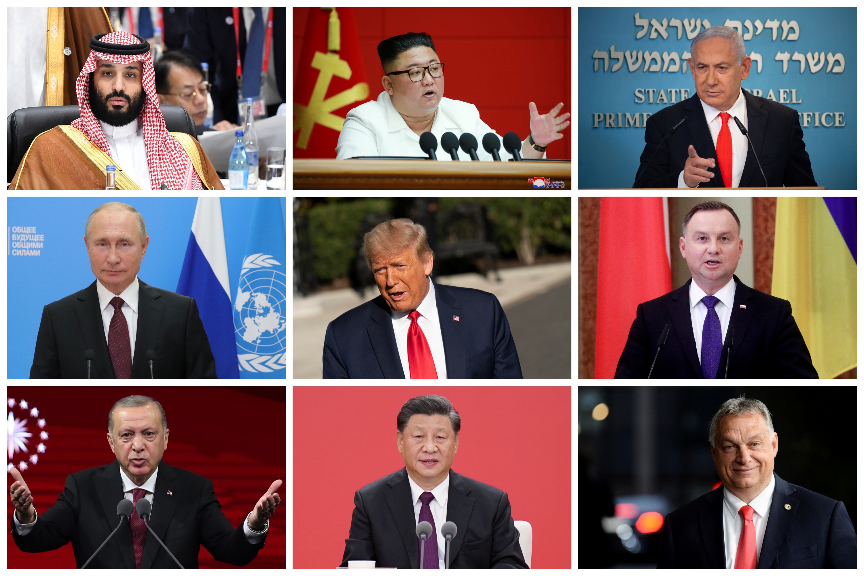 Tramp i prijatelji kombo Foto: EPA-EFE/ANDY RAIN/KCNA/Yoav Dudkevitch/MICHAIL KLIMENTYEV SPUTNIK/KREMLIN/Chris Kleponis/VALENTYN OGIRENKO/Adem ALTAN / AFP / Profimedia/EPA-EFE-ZHANG LING / XINHUA/JOHANNA GERON