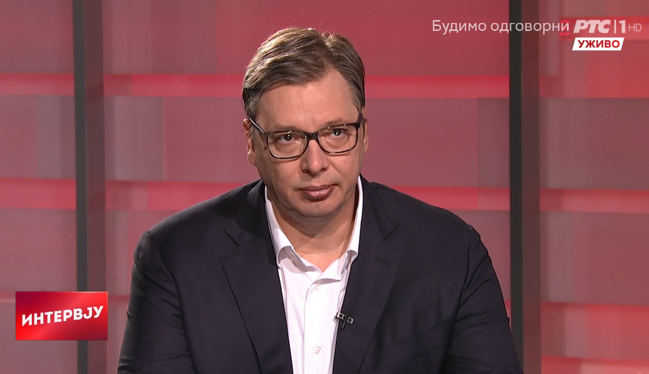 Aleksandar Vučić, emisija Intervju, RTS Foto: Printscreen/RTS