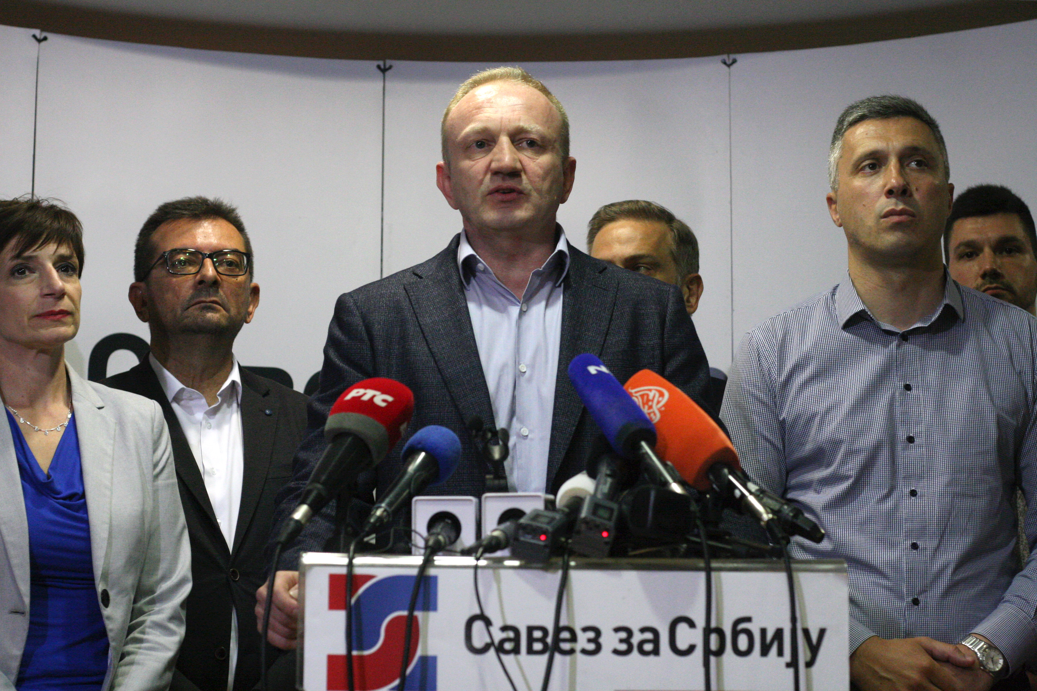 Izbori2020 Beograd, 21. juna 2020 - Konferencija za novinare stranaka iz Saveza za Srbiju. Predsedavajuci Saveza za Srbiju Dragan Djilas. FOTO TANJUG/ SAVA RADOVANOVIC/bs