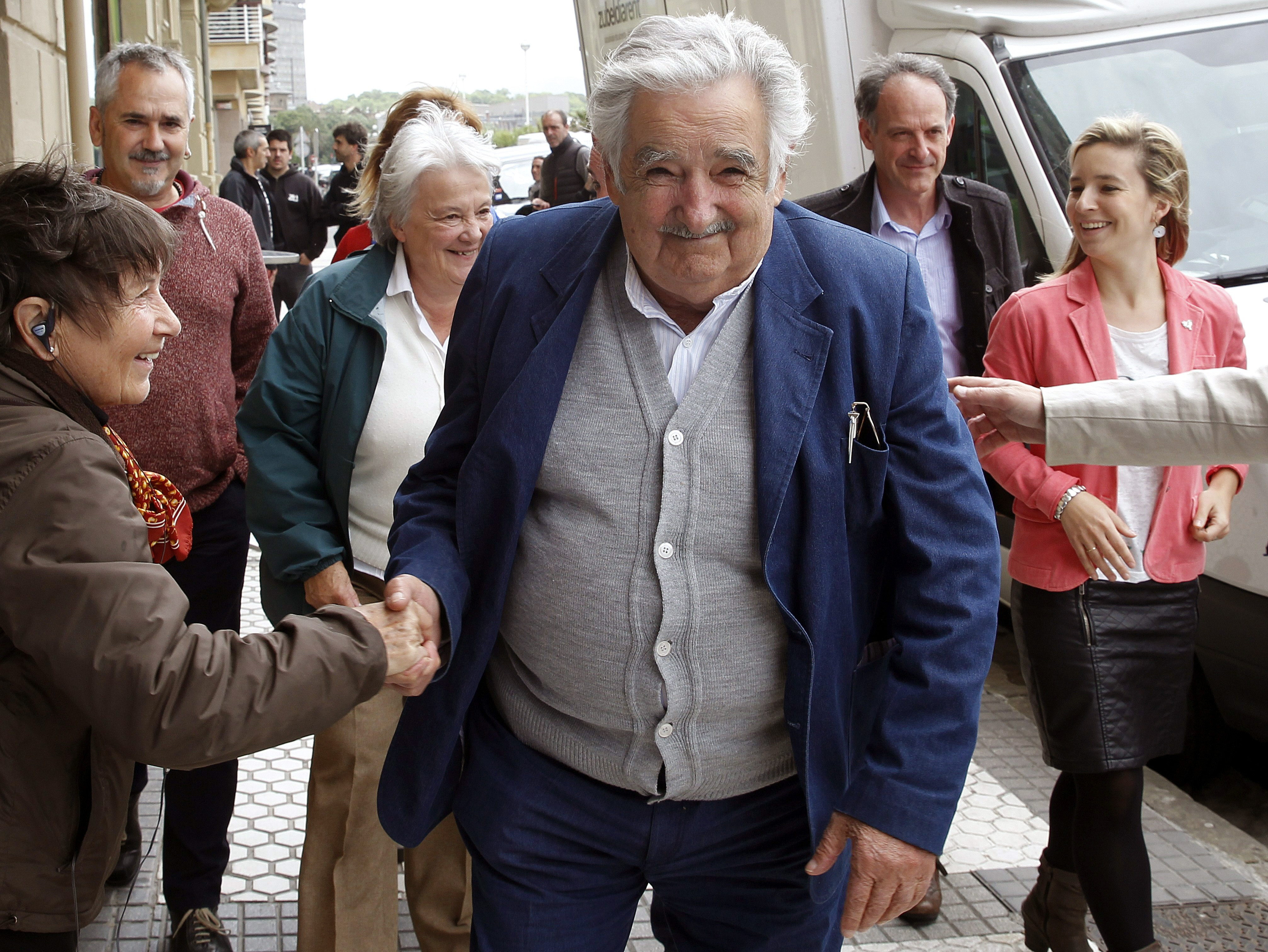 FORMER URUGUAYAN PRESIDENT JOSE MUJICA VISITS BASQUE COUNTRY