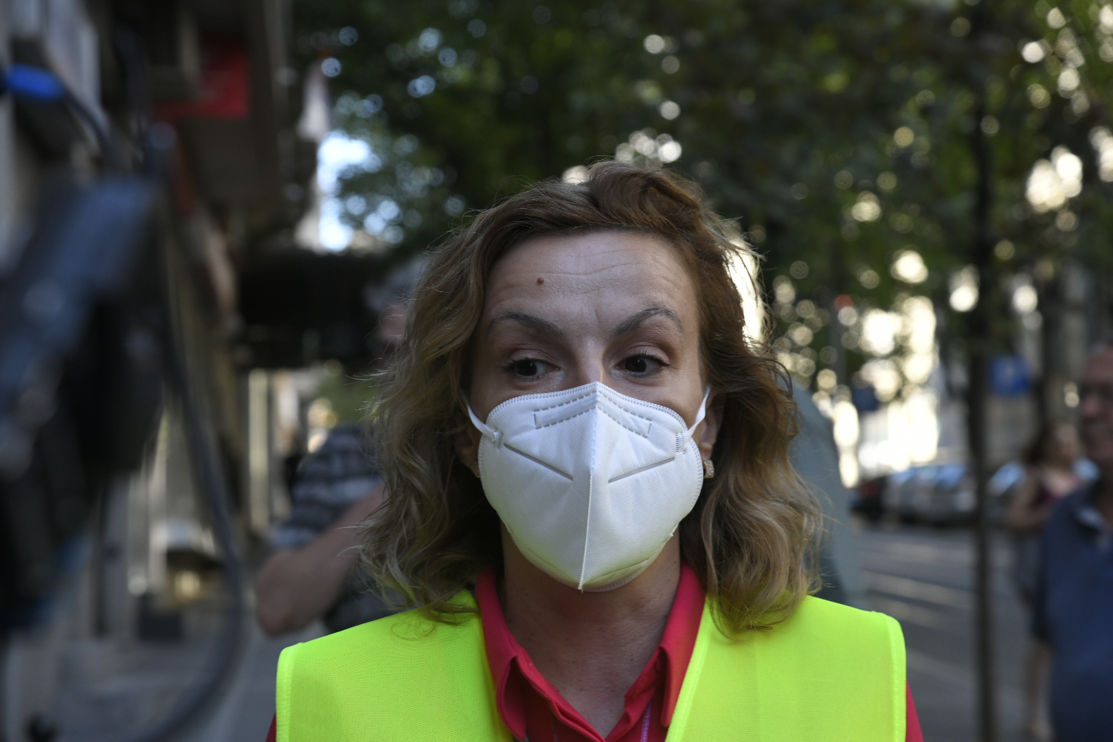 Beograd 11.07.2020. NUNS, žuti prsluci, press prsluci, protests. Nezavisno udruženje novinara Srbije, press, prsluk, žuti prsluk, deomonstracije Foto: Nemanja Jovanović/Nova.rs