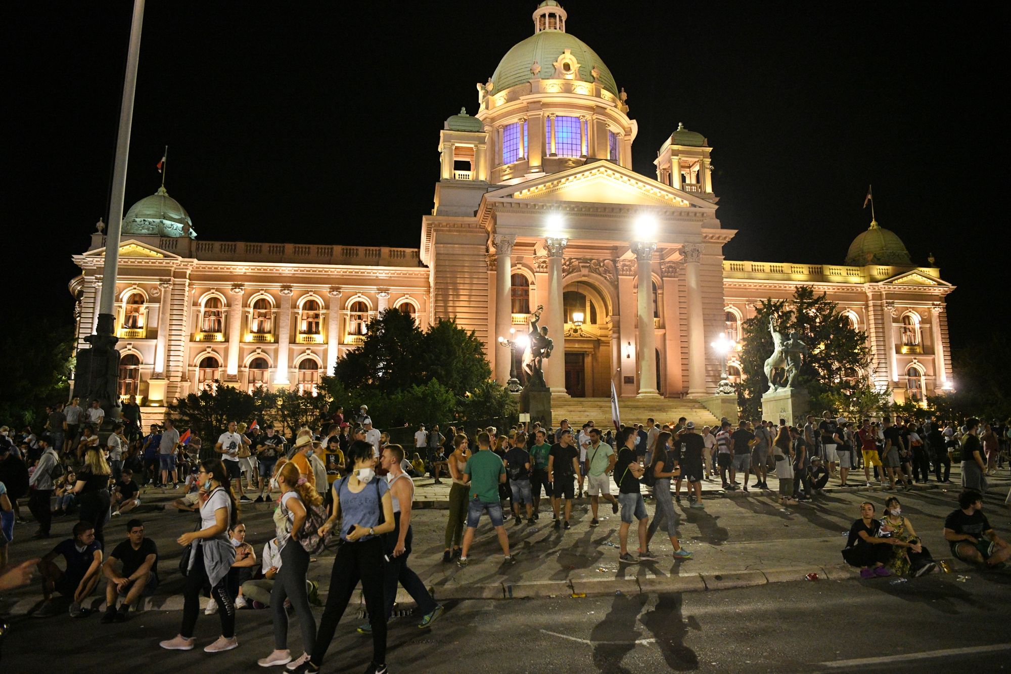 Beograd 11.07.2020. Protest, peti dan, 5 dan, demonstracije, okupljanje, Skupština Foto: Filip Krainčanić/Nova.rs