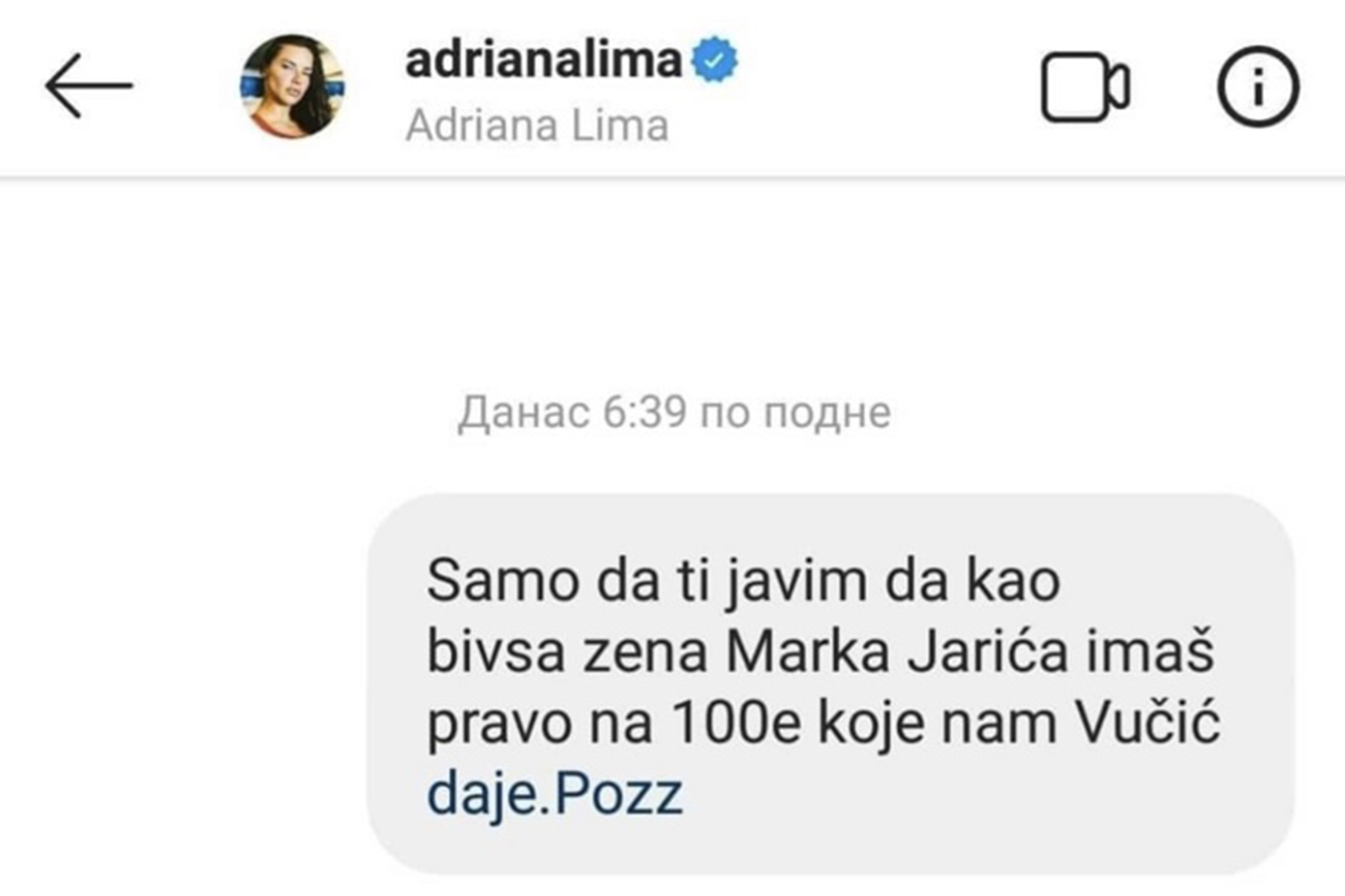 Andriana Lima, printscreen,