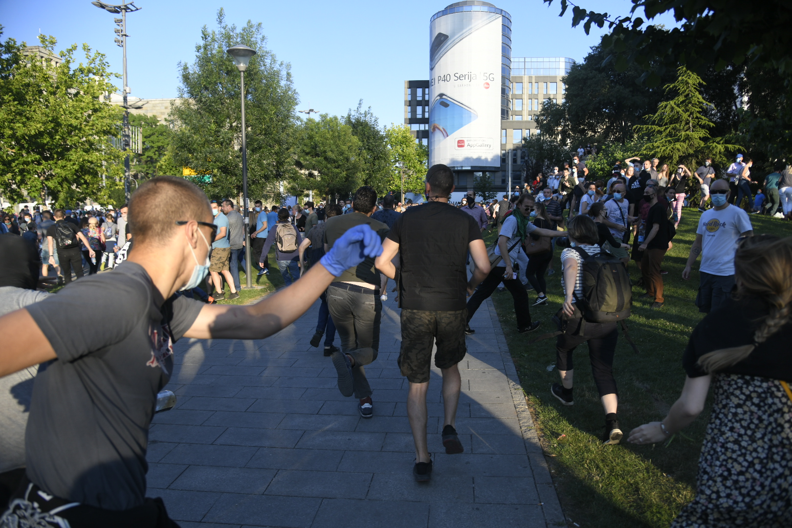 Beograd 08.07.2020. Protest, drugi dan demonstracija, Sergej Trifunović Foto: Nemanja Jovanovic/Nova.rs