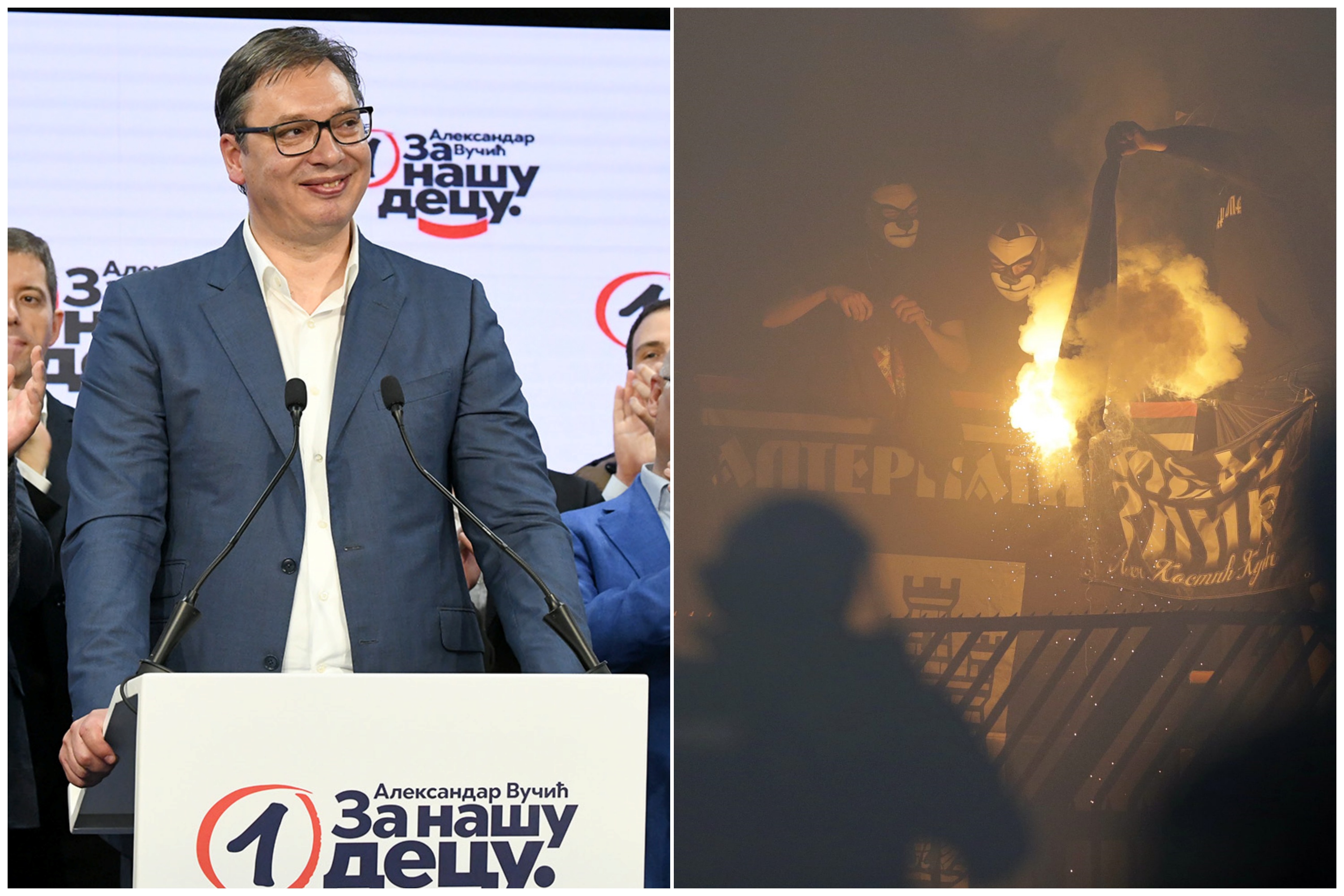 Aleksandar Vucic i navijaci